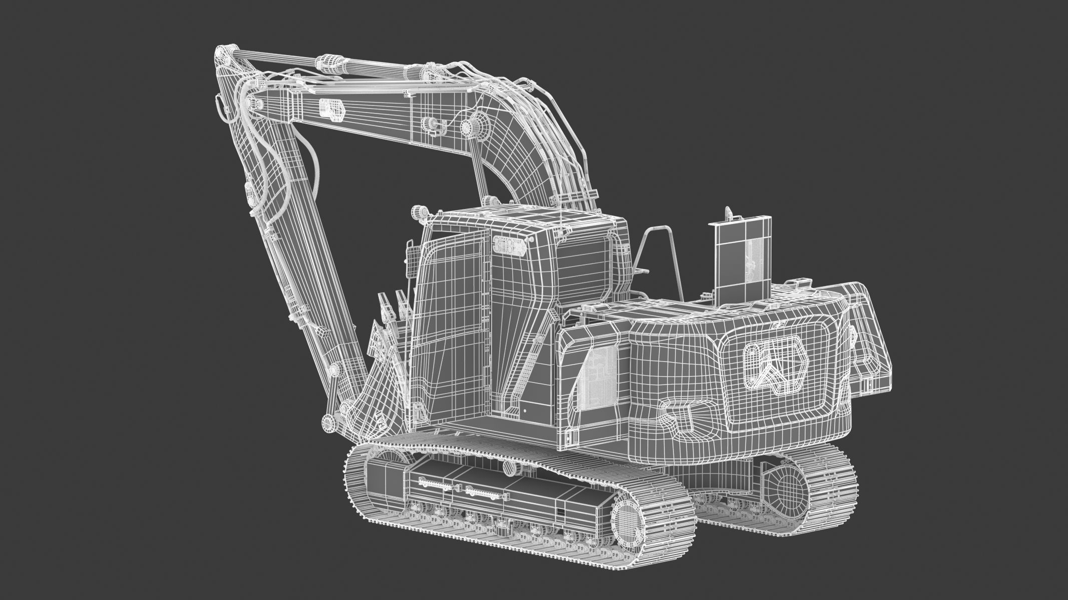 CAT 313GC Excavator 3D model_30