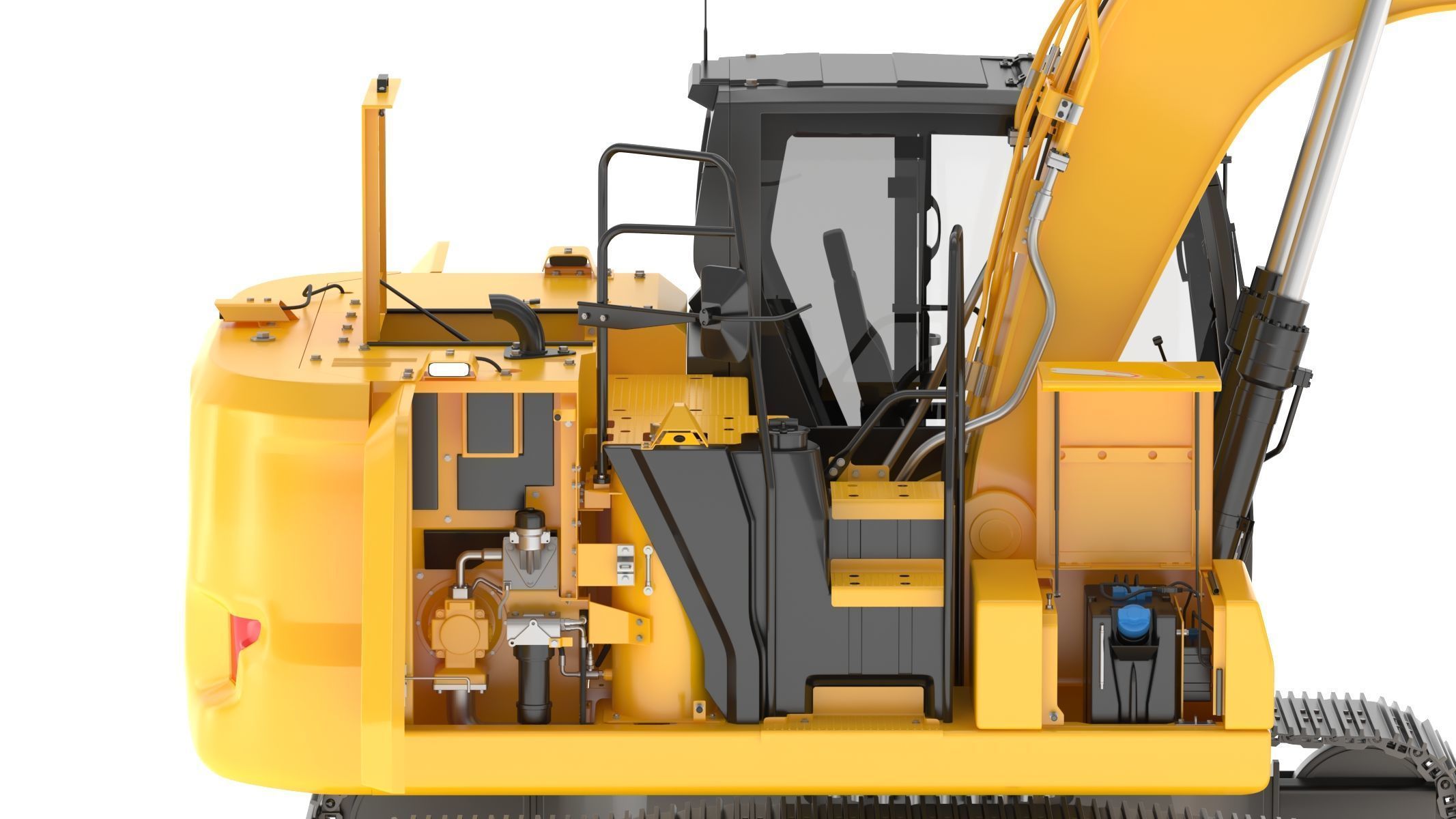 CAT 313GC Excavator 3D model_15