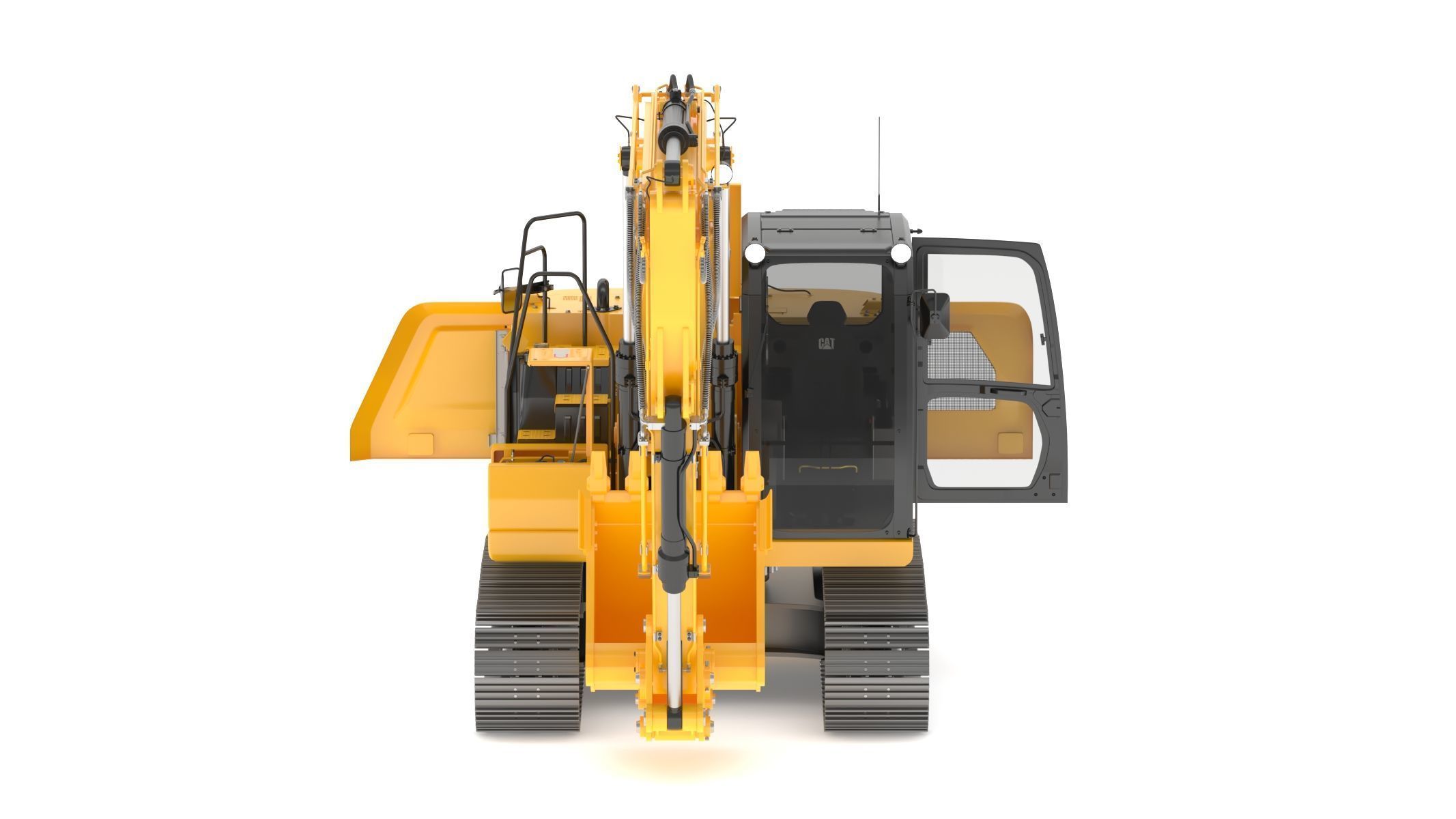 CAT 313GC Excavator 3D model_3