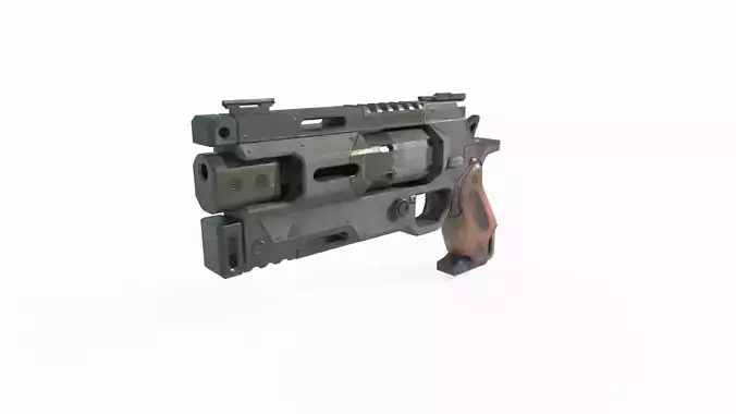 Science fiction style handgun