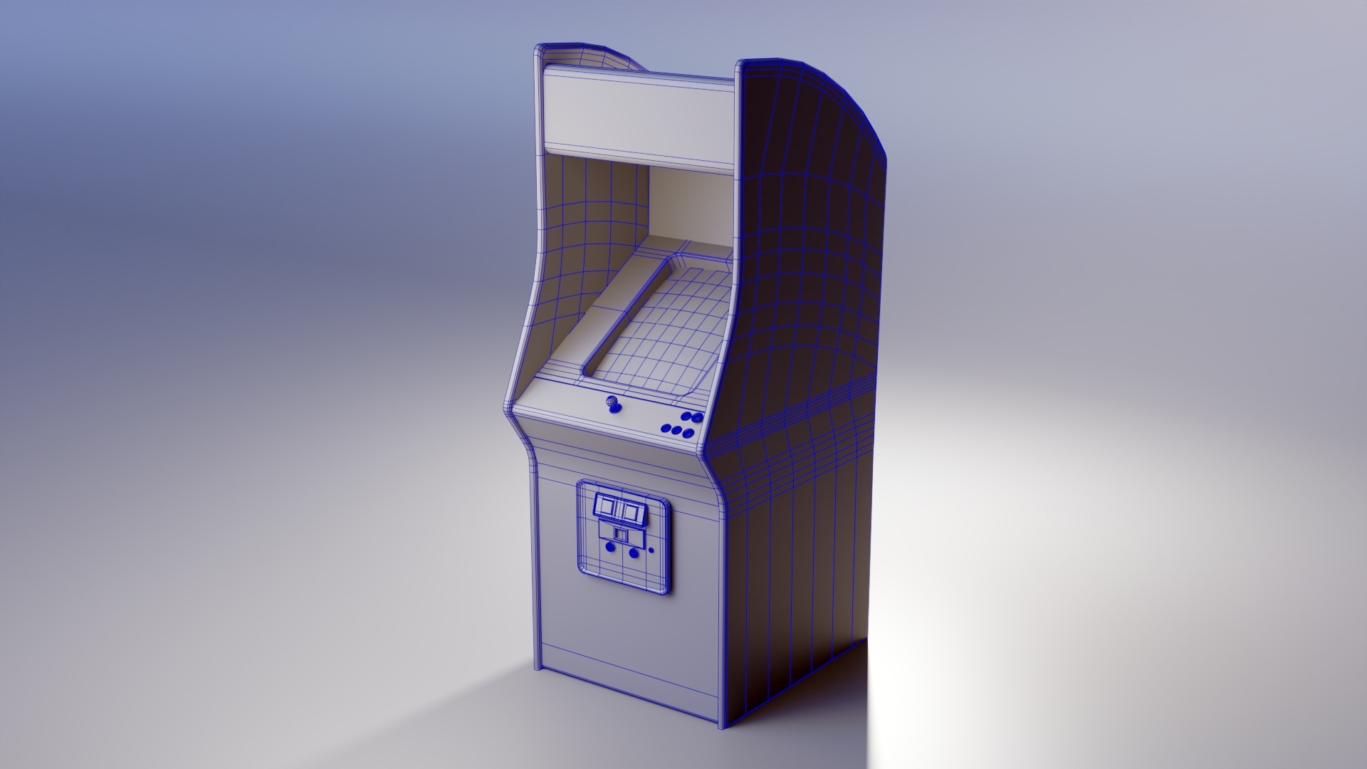 Video Game Machines Pack01 Low-poly 3D model_4