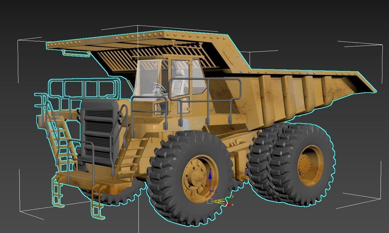 Highway Truck 3D model_6