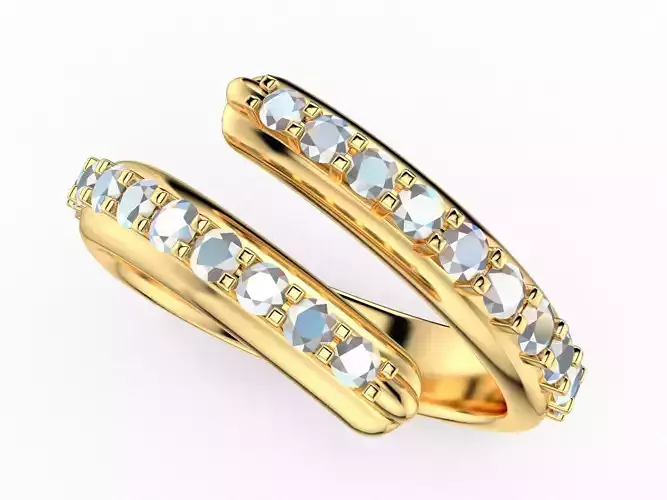 Split Shank Diamond Ring