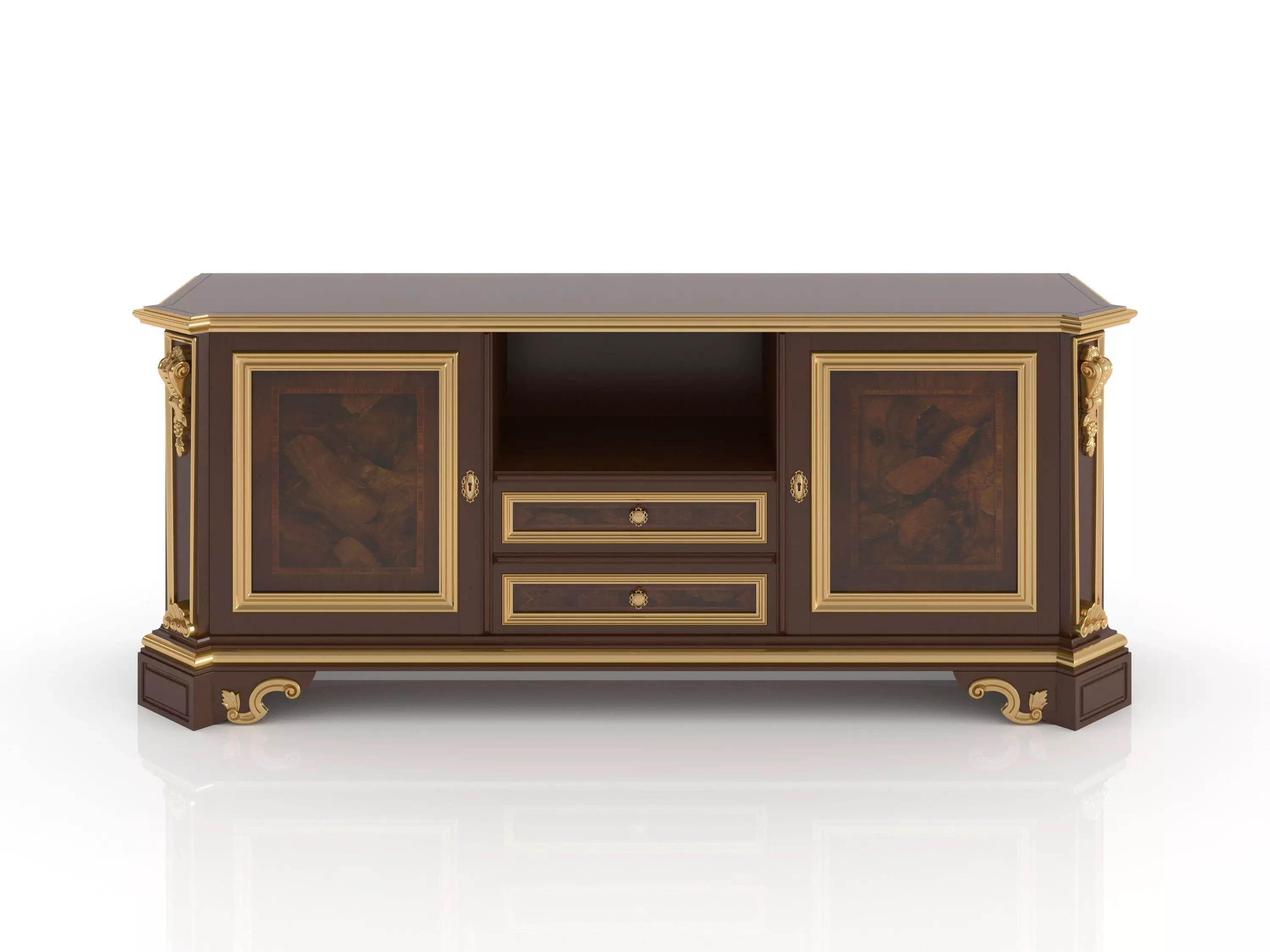 Classic style TV stand by Modenese 3D model_0