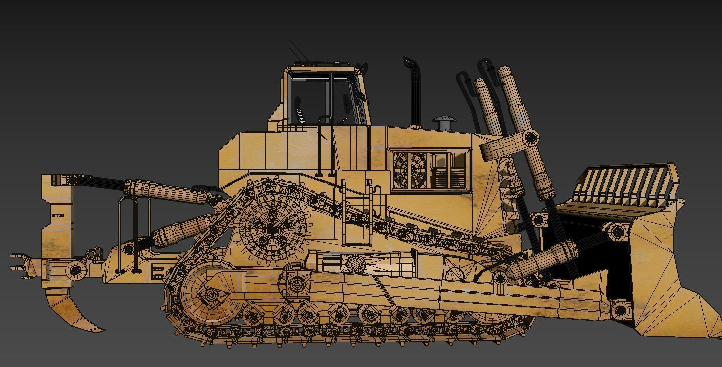 BULLDOZER  3D model_9