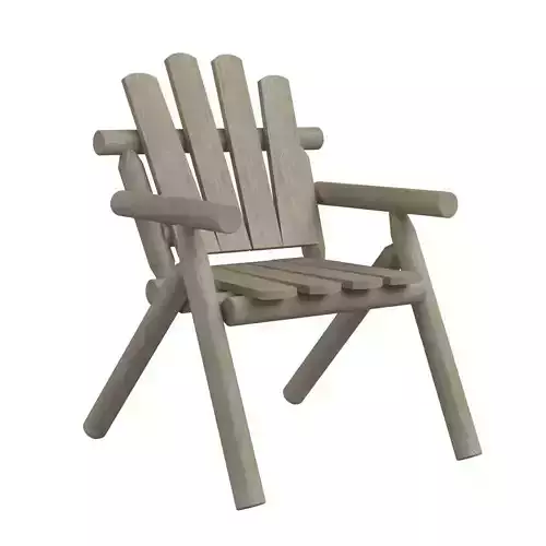 Canadian Outdoor Log Chair