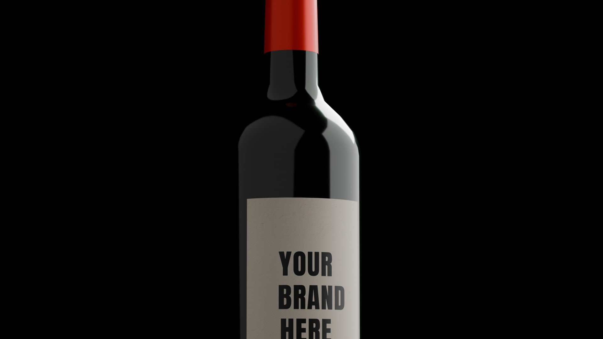 Game Ready Wine Bottles and Glasses  Low-poly 3D model_6