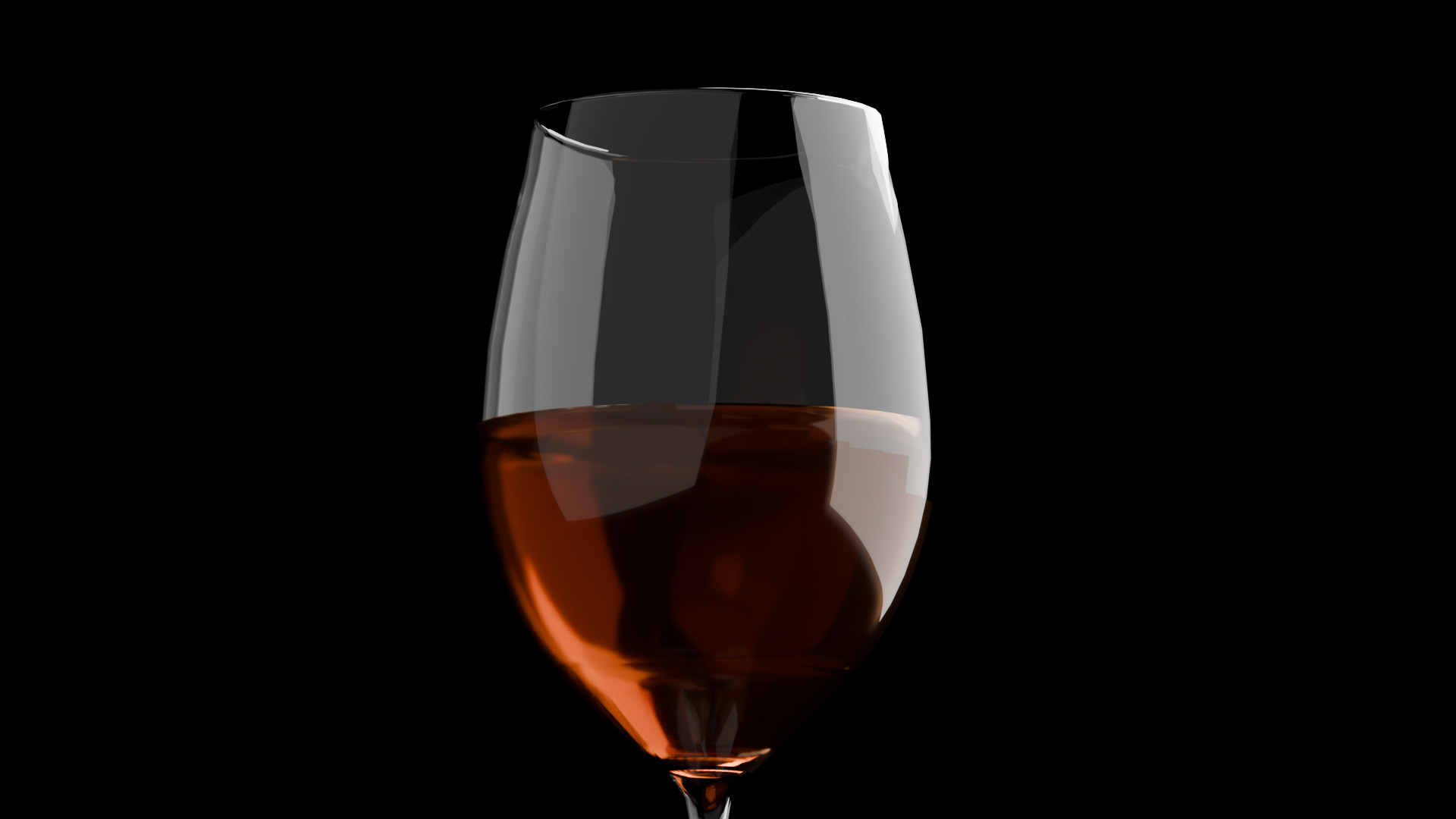 Game Ready Wine Bottles and Glasses  Low-poly 3D model_9