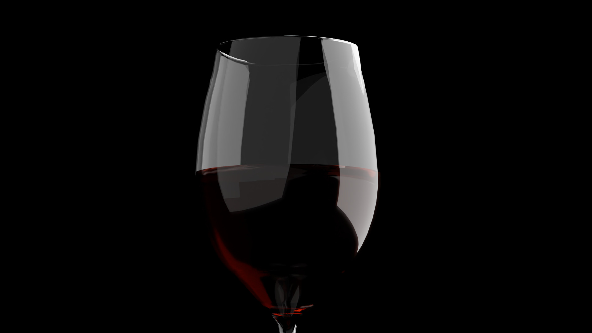 Game Ready Wine Bottles and Glasses  Low-poly 3D model_5