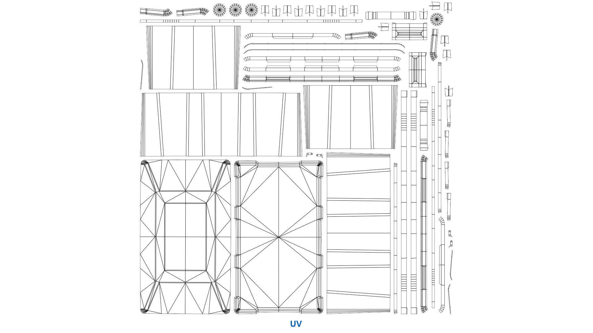 Shelf And Storage Box 1B Low-poly 3D model_11