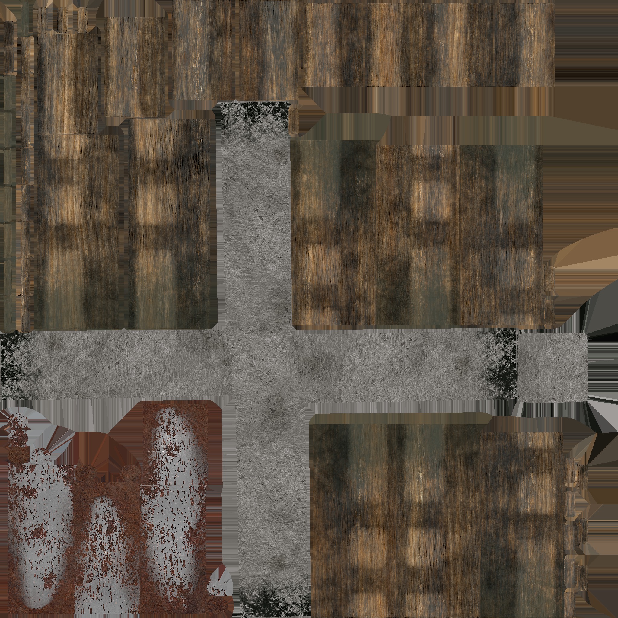 broken concrete pillar 3D model_6