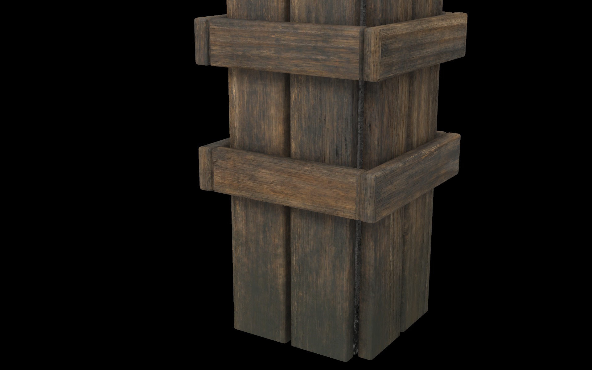 broken concrete pillar 3D model_4