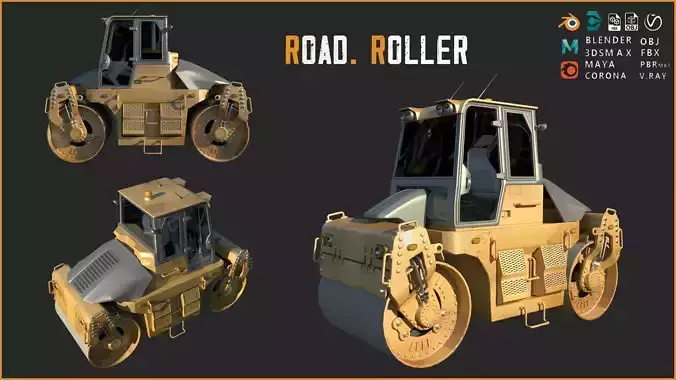  ROAD ROLLER 3D model