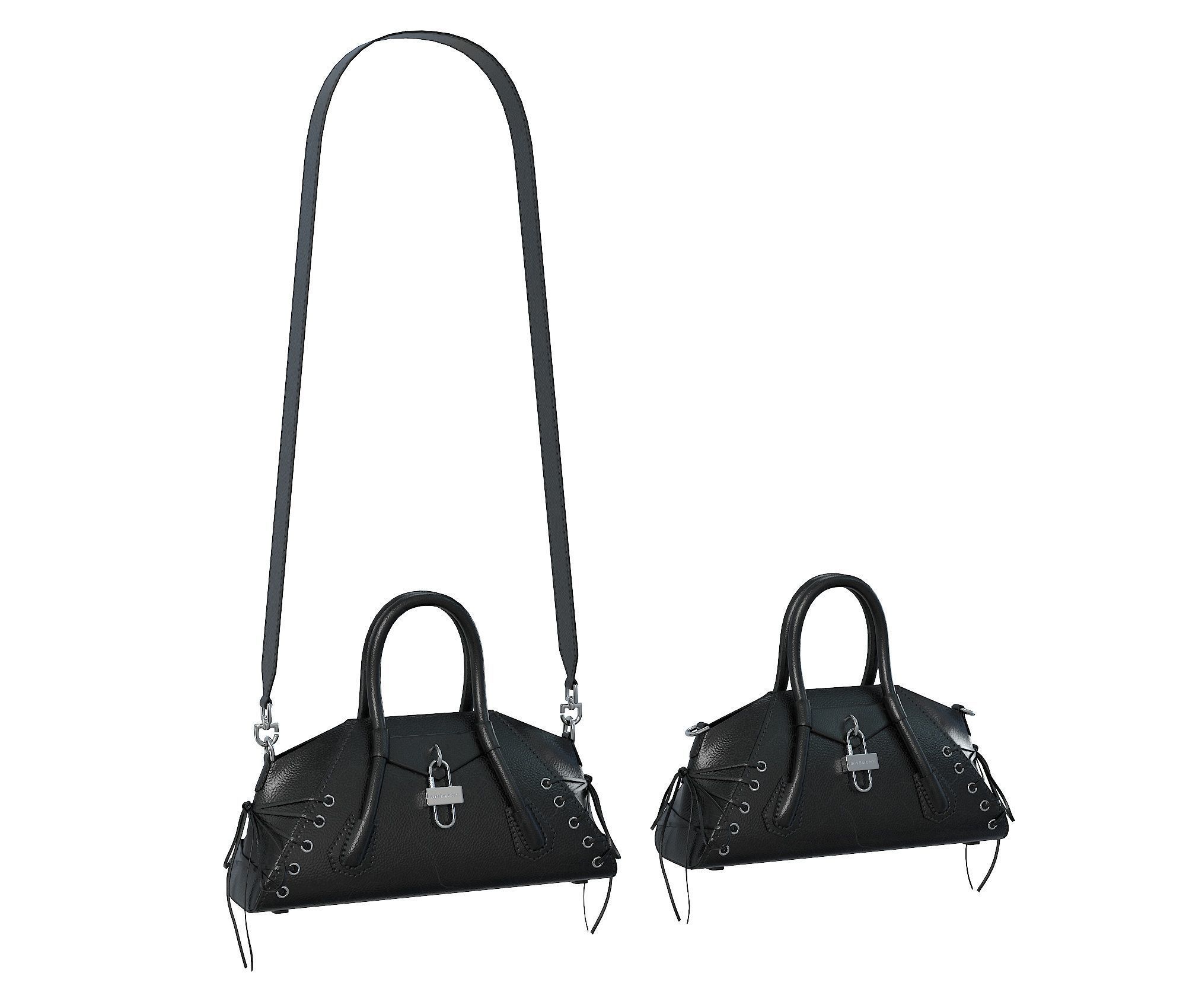 Givenchy Mini Antigona Bag Black Low-poly 3D model_1