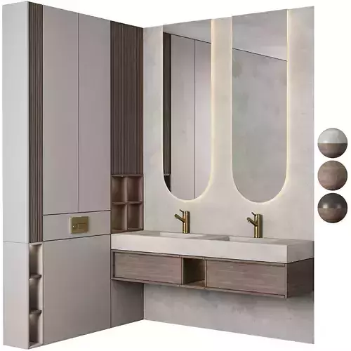 Bathroom Furniture 16 Modern Vigo industries 3D model