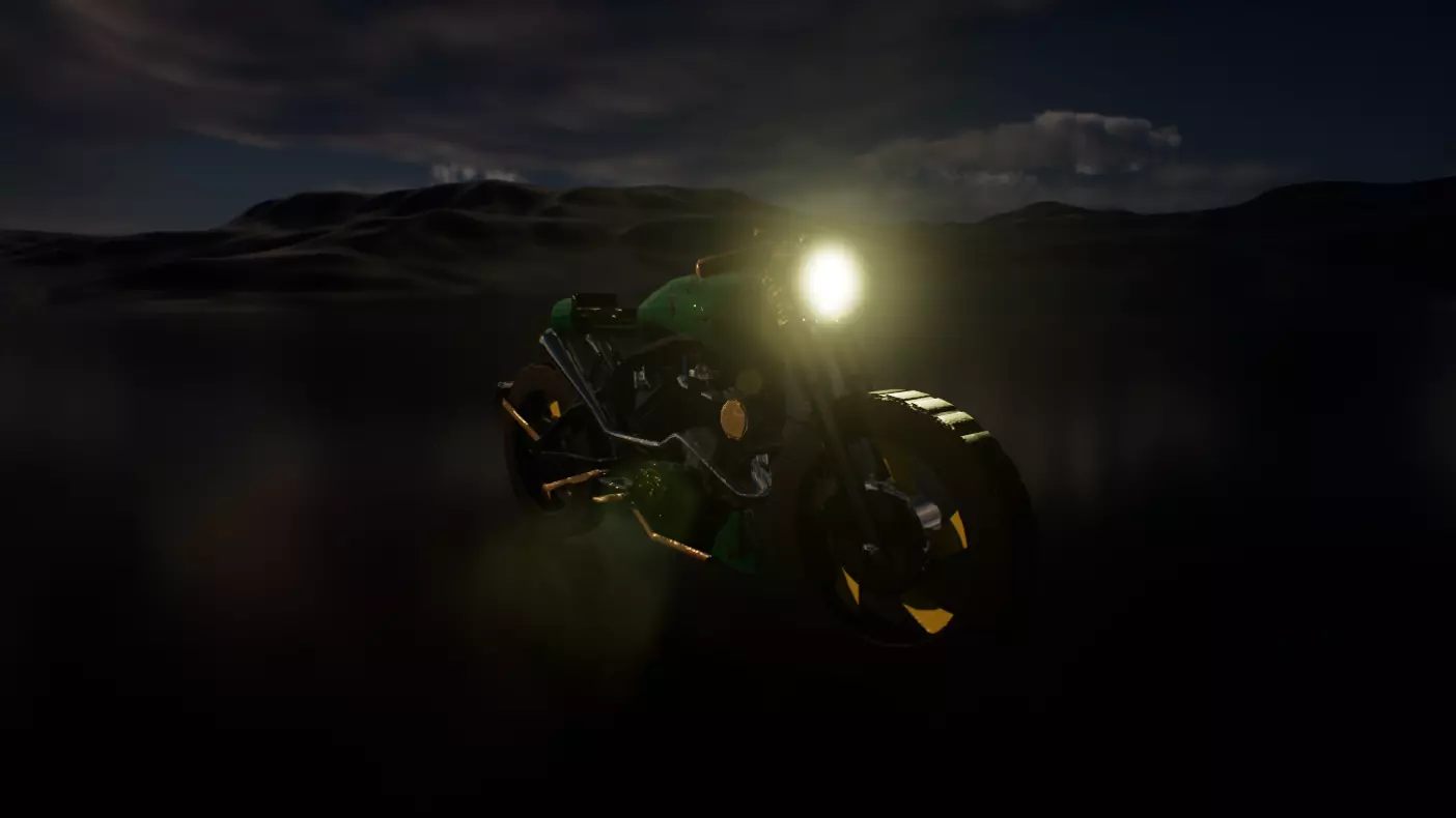 Ratrod Motorcycle 3D model