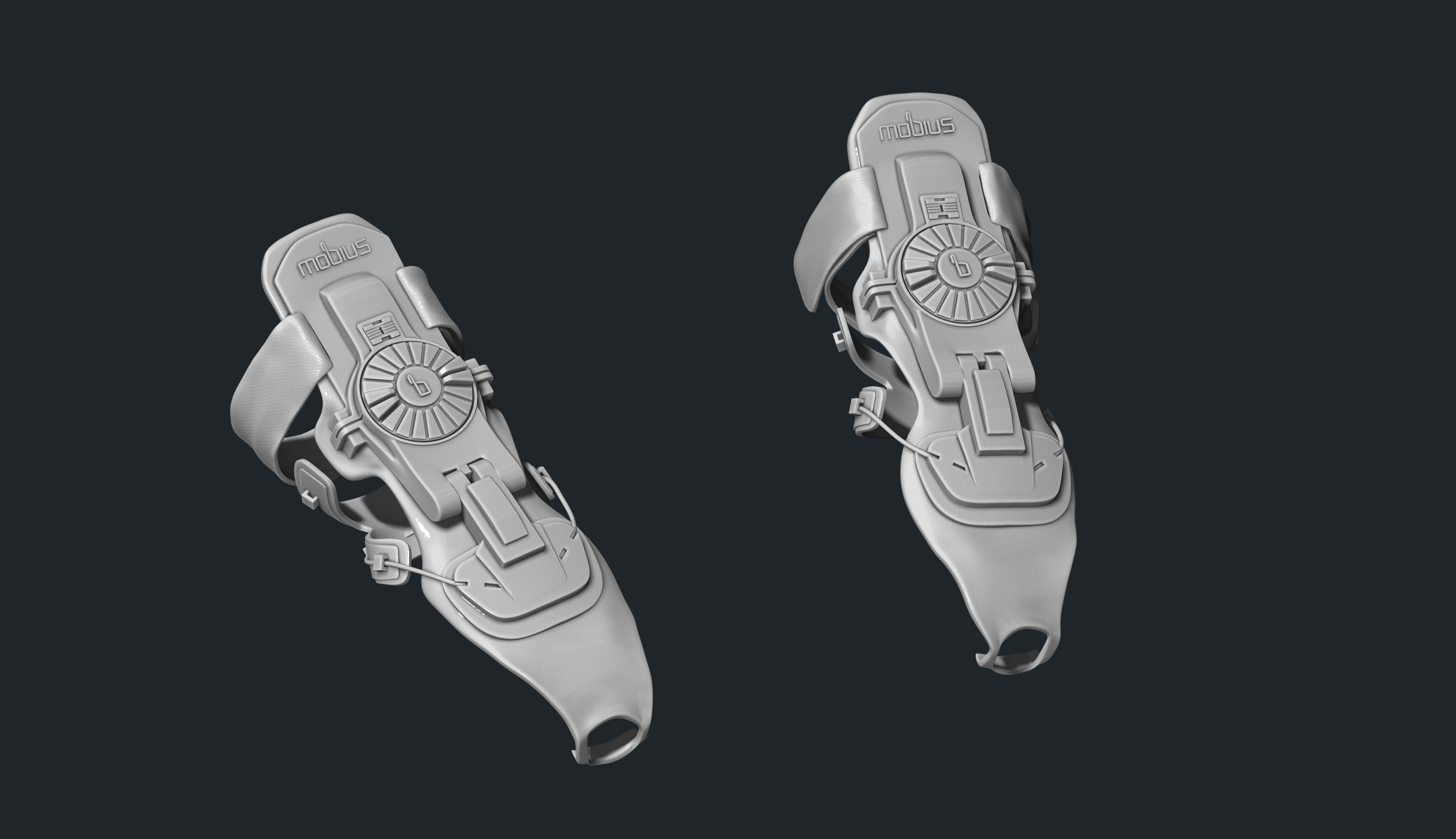 Mobius Wrist Band for motocross 3D print model_14