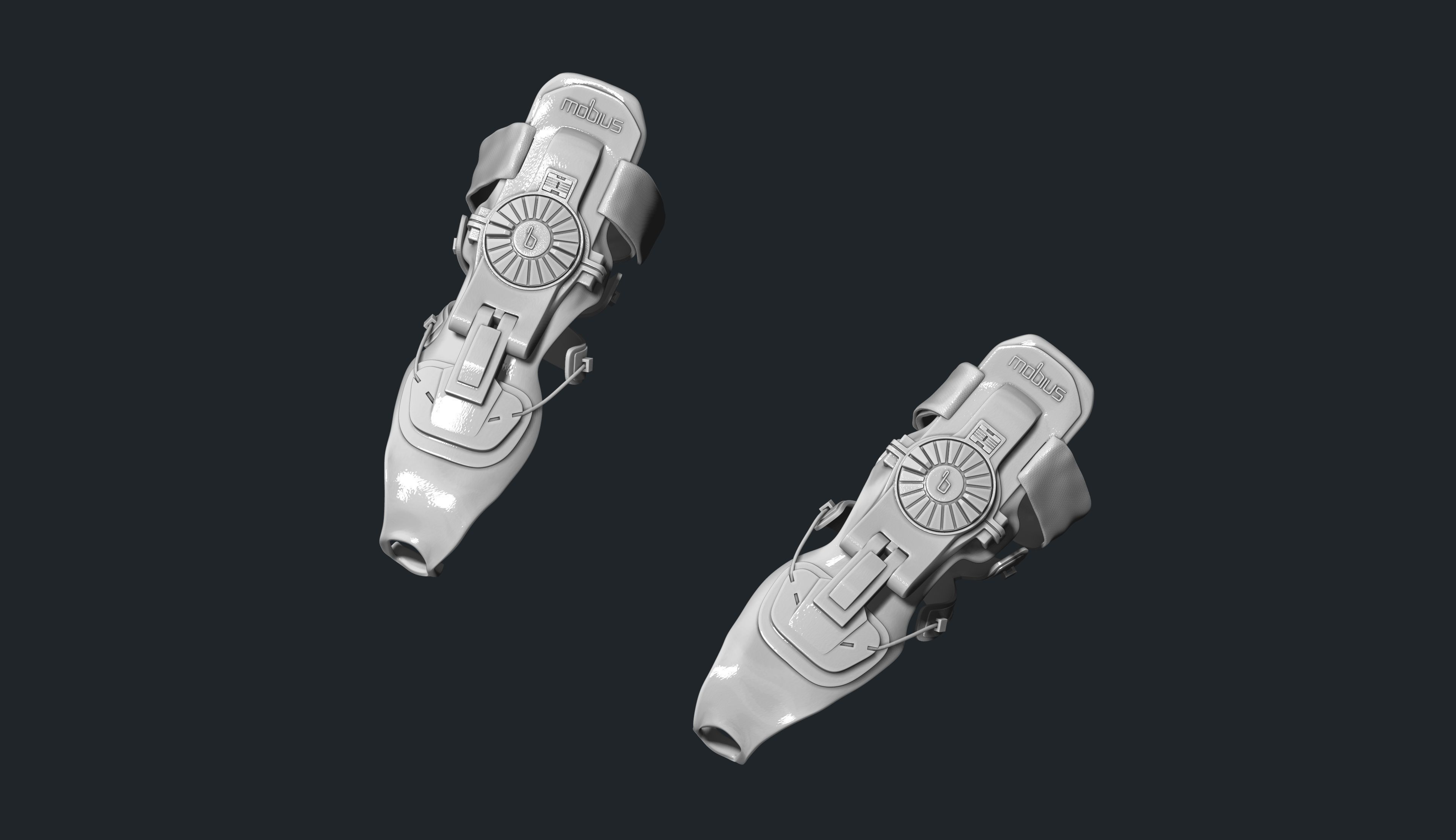 Mobius Wrist Band for motocross 3D print model_15