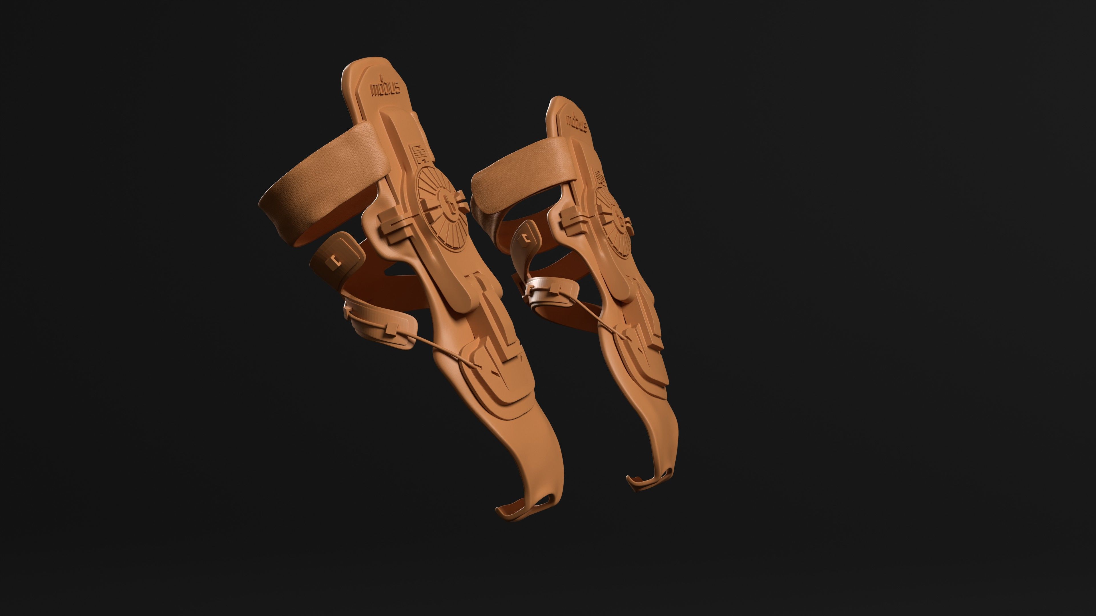 Mobius Wrist Band for motocross 3D print model_5