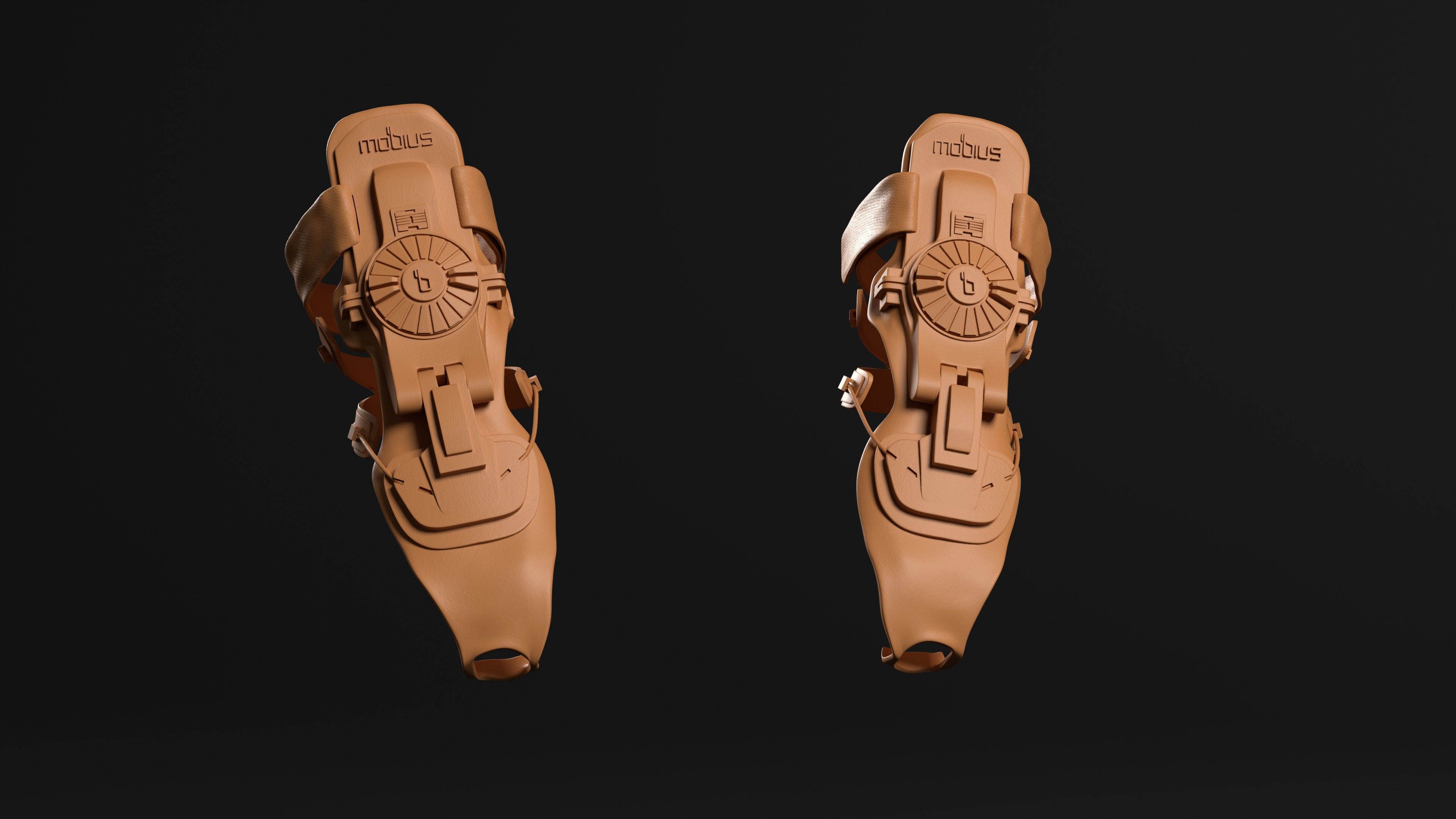 Mobius Wrist Band for motocross 3D print model_1