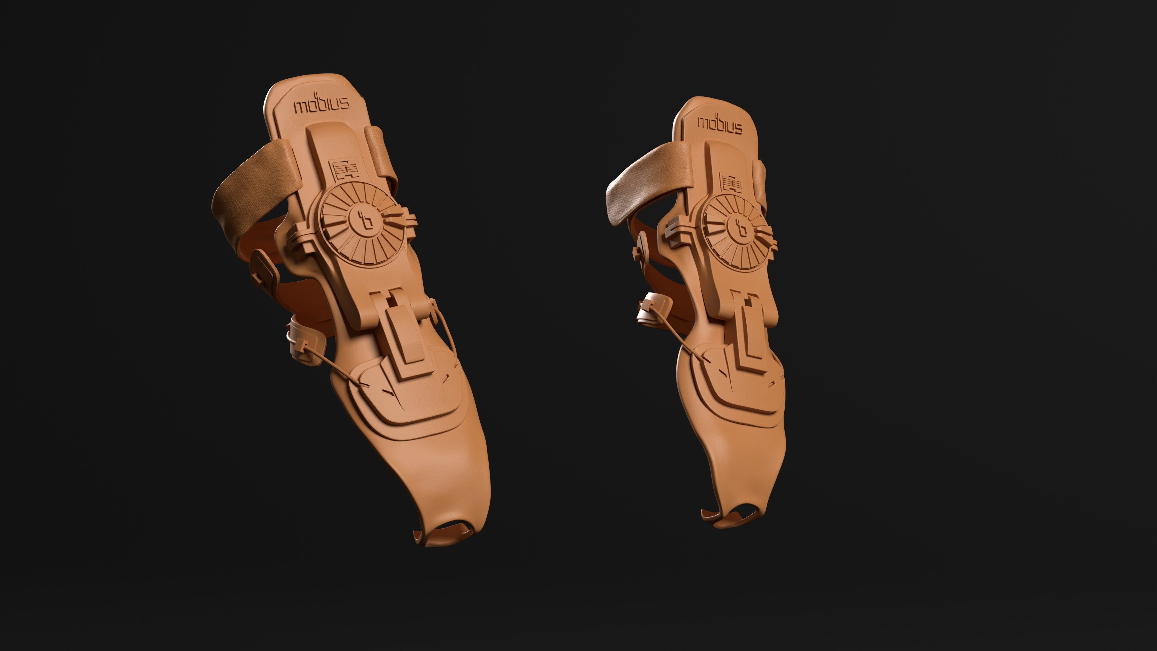 Mobius Wrist Band for motocross 3D print model_3