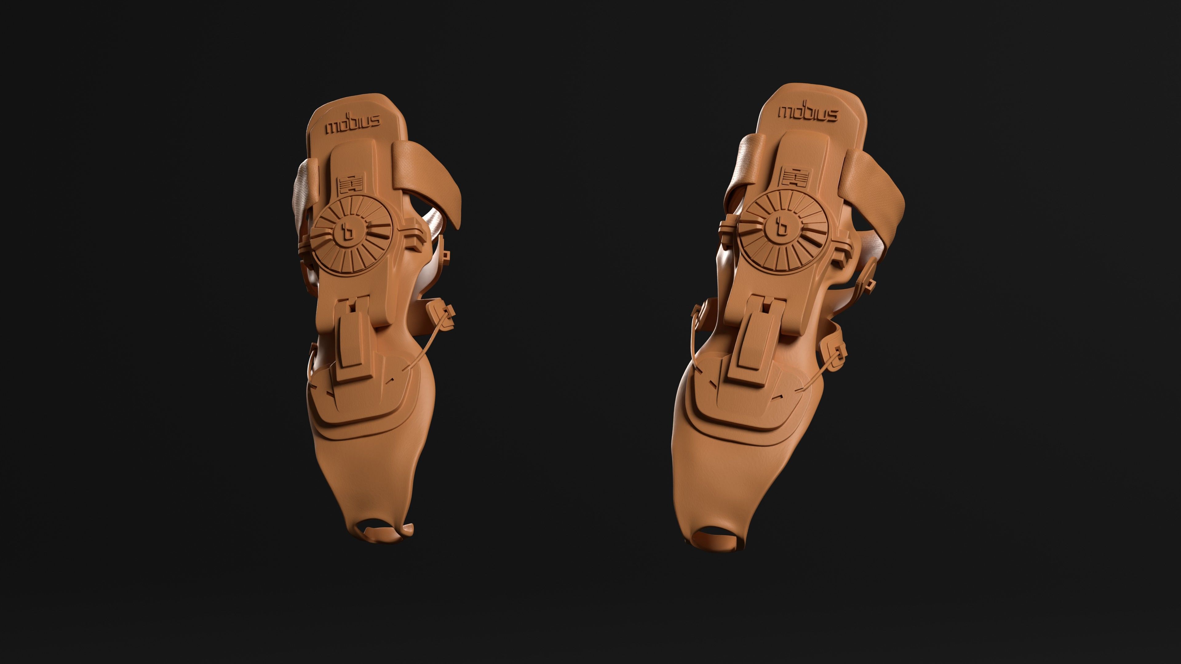 Mobius Wrist Band for motocross 3D print model_12