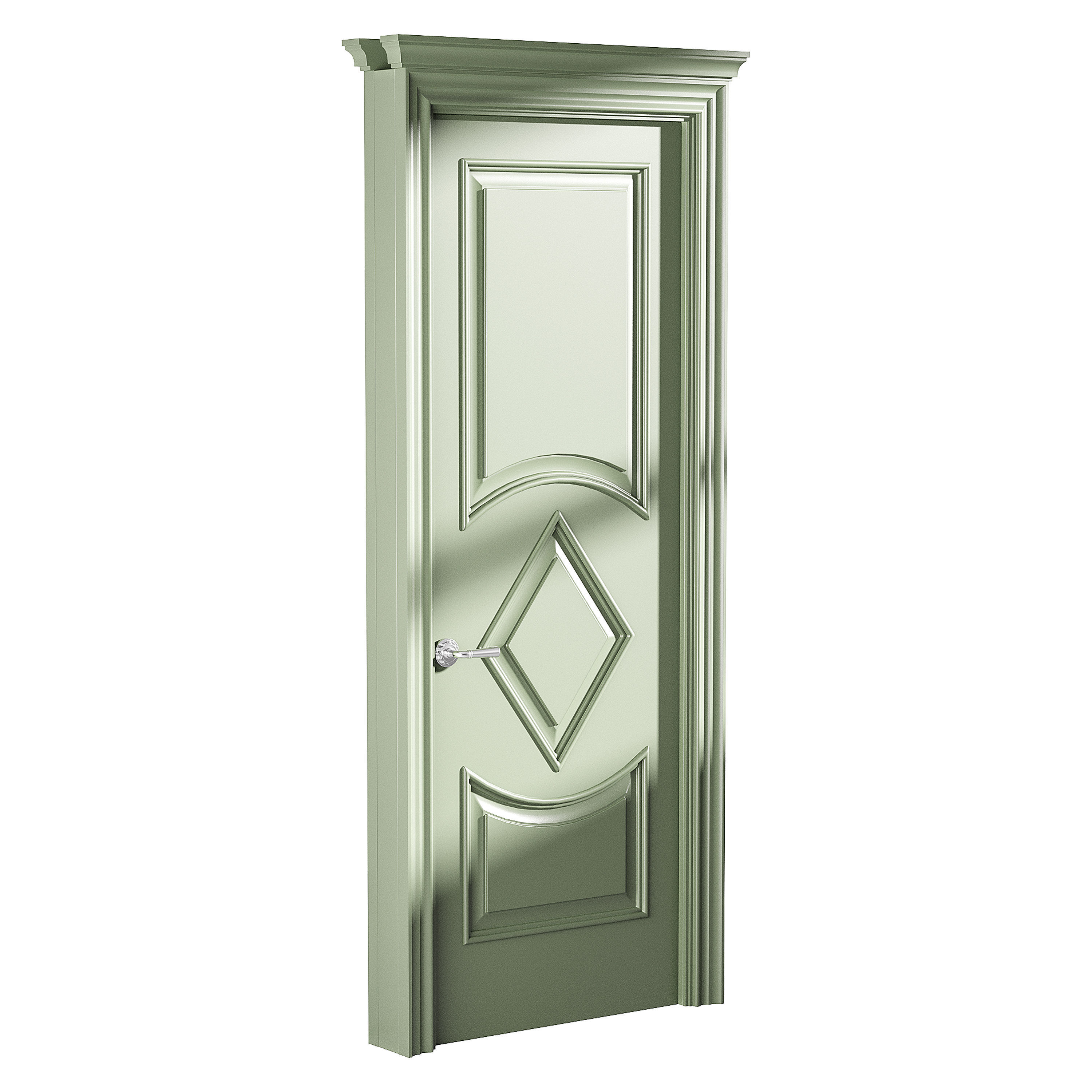 Modern entrance door 62 3D model_4