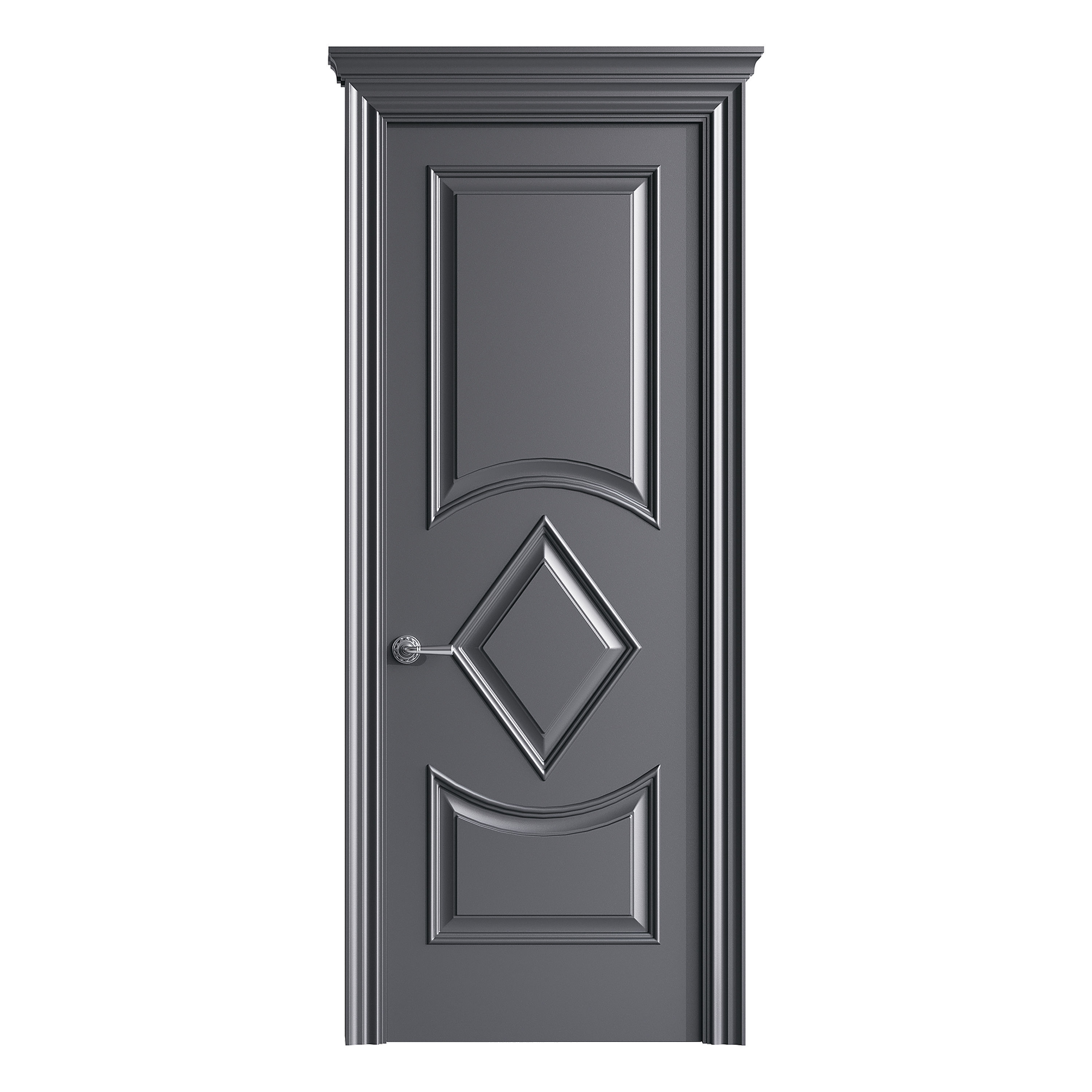 Modern entrance door 62 3D model_2