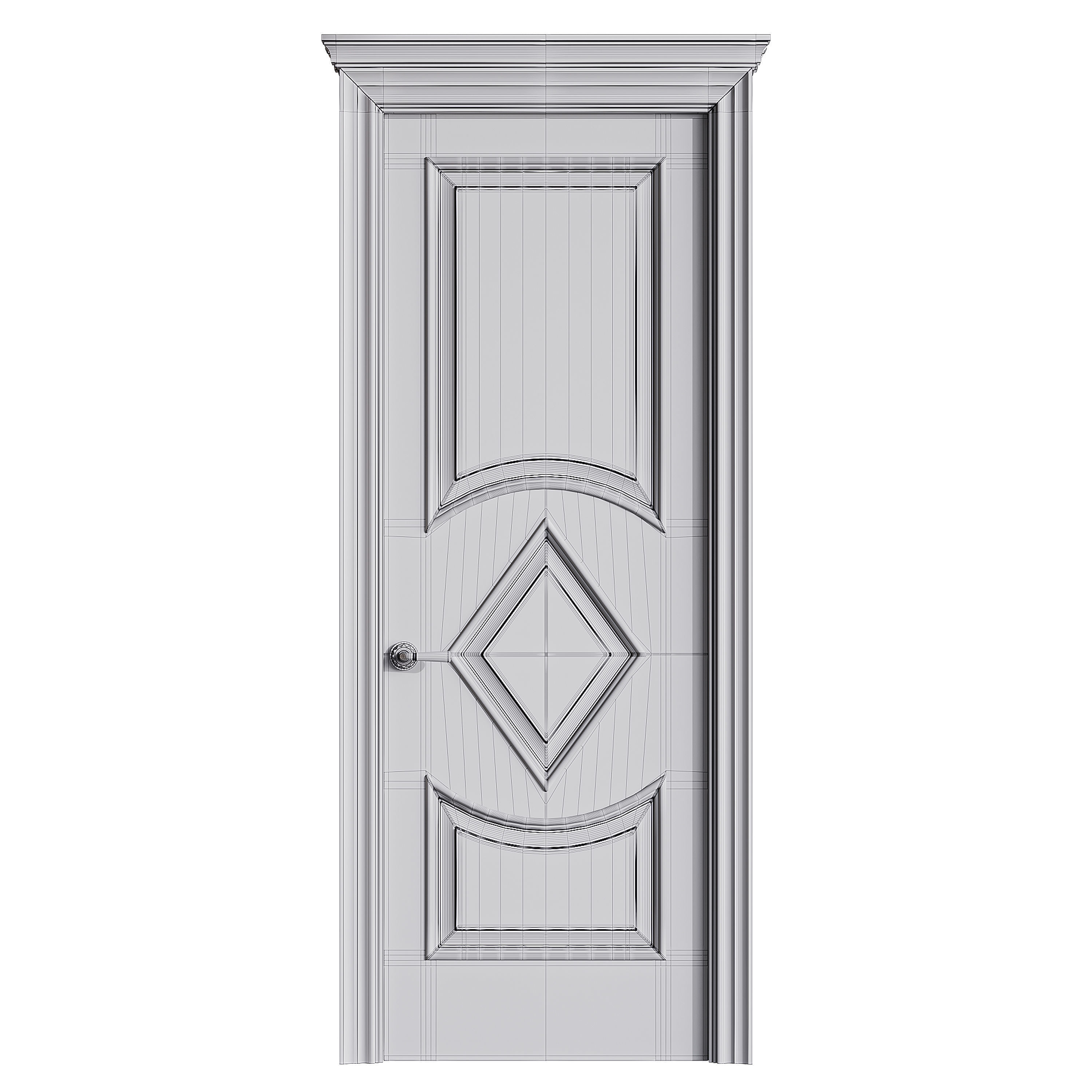 Modern entrance door 62 3D model_13