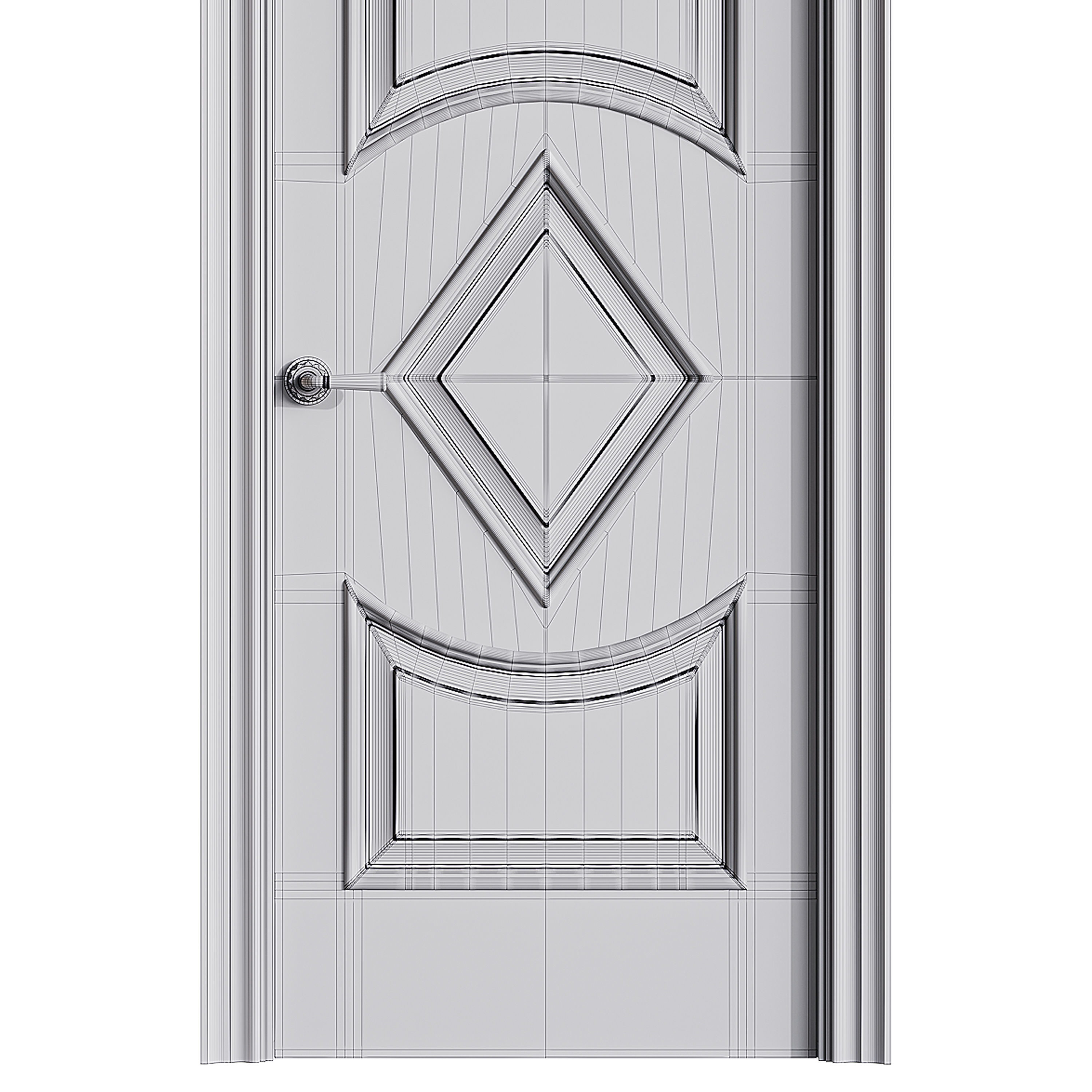 Modern entrance door 62 3D model_14