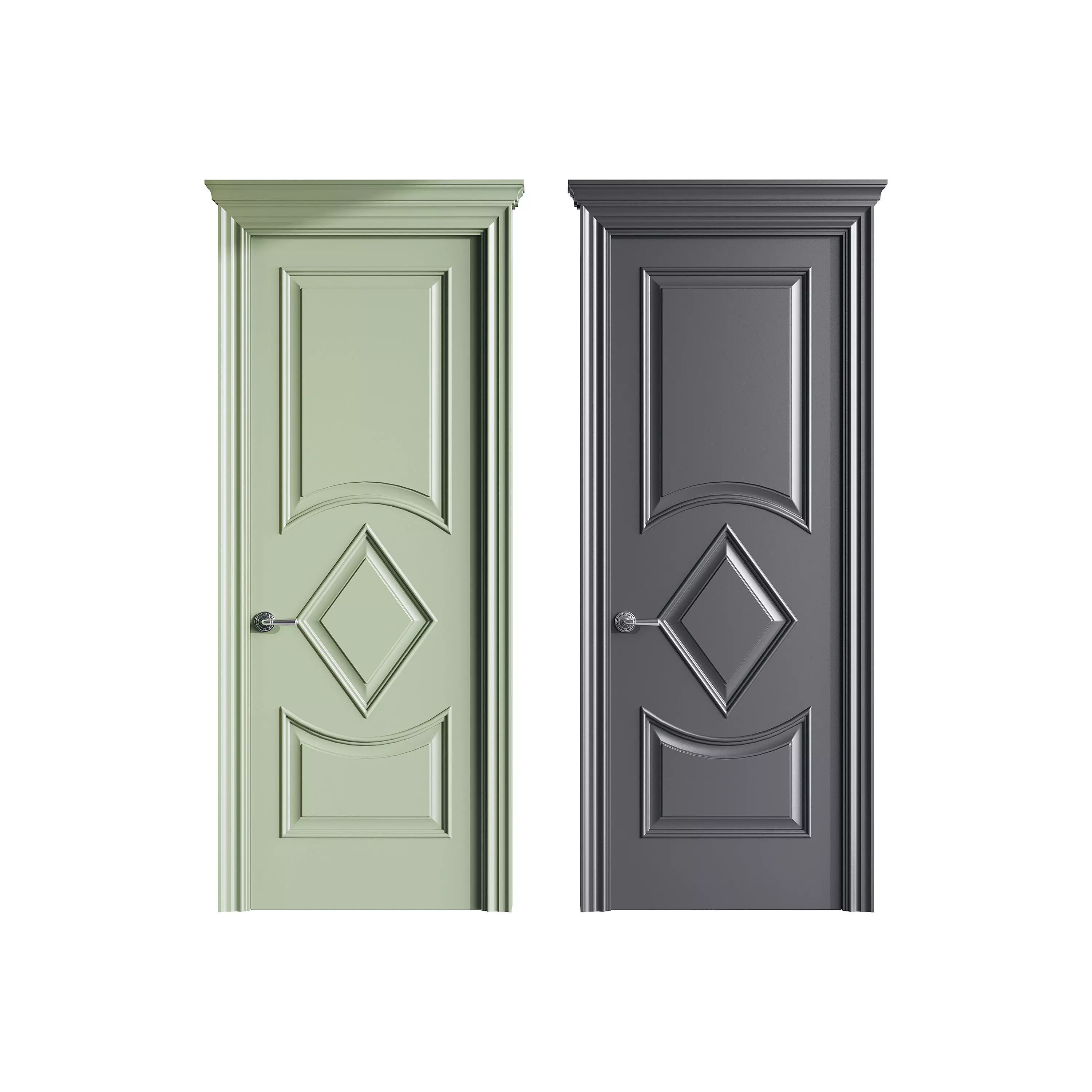 Modern entrance door 62 3D model_0