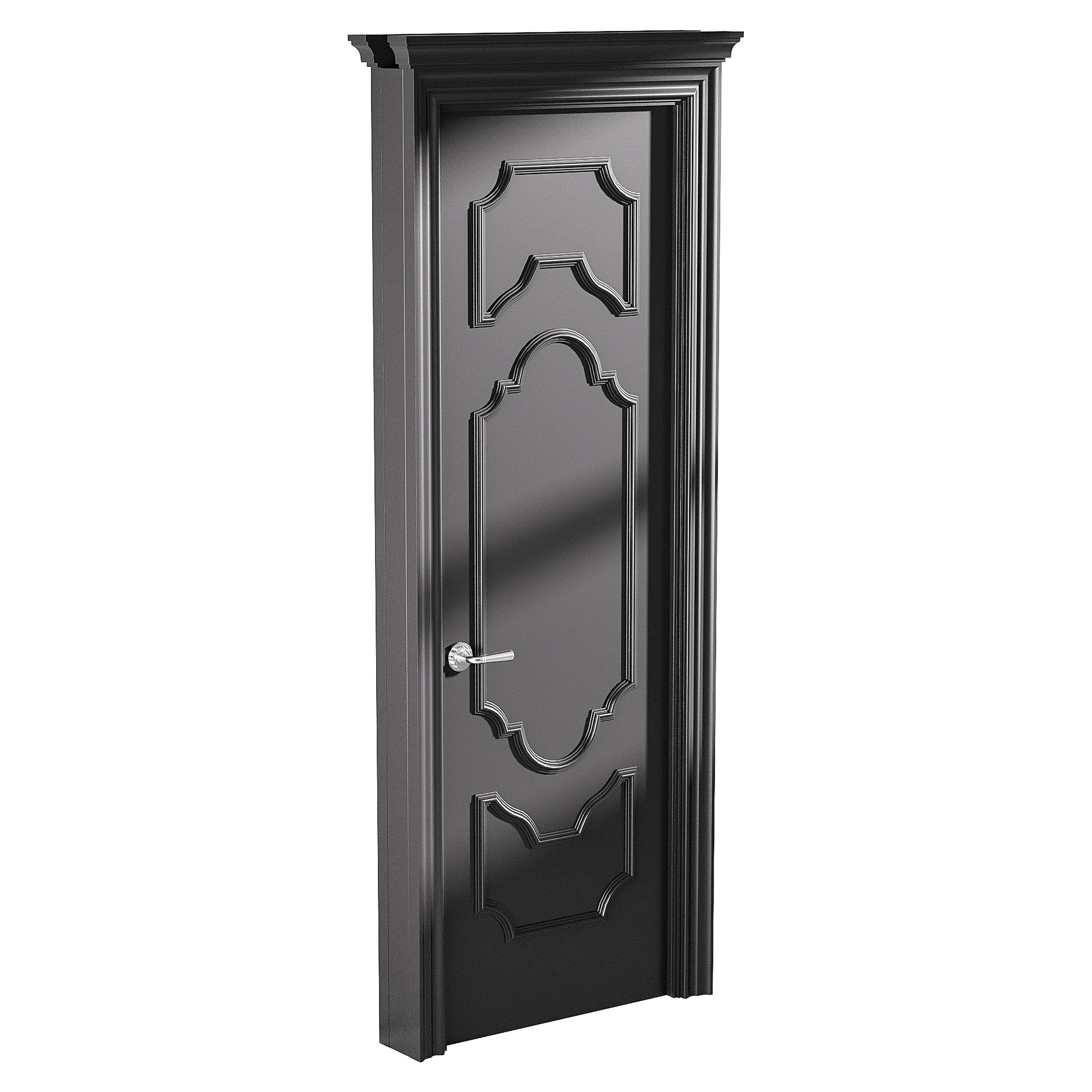 Modern entrance door 63 3D model_10