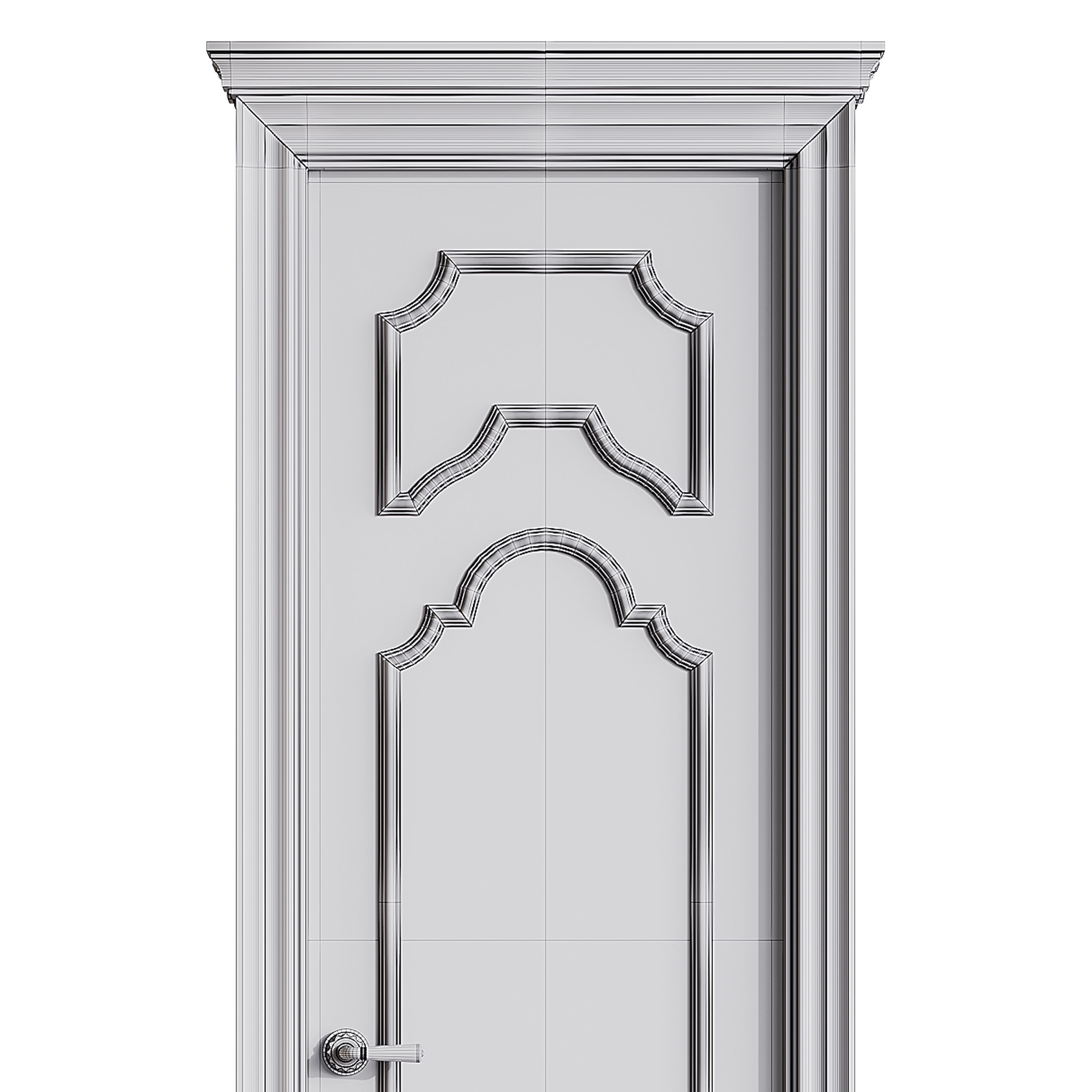 Modern entrance door 63 3D model_14