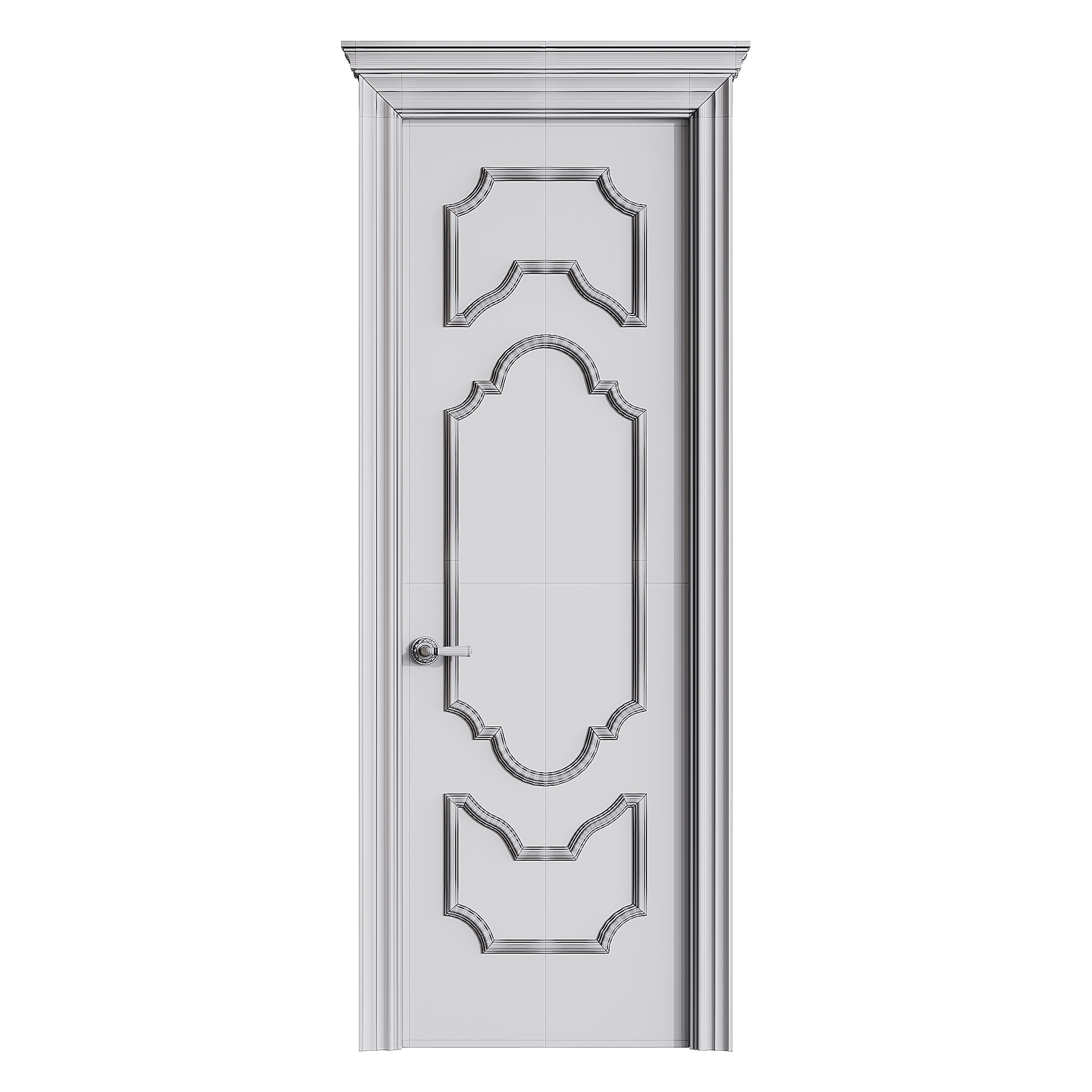 Modern entrance door 63 3D model_13