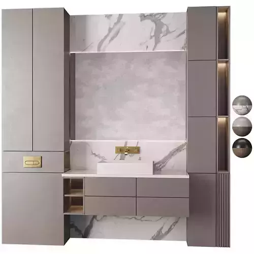 Bathroom Furniture 18 Modern vigo industries 3D model