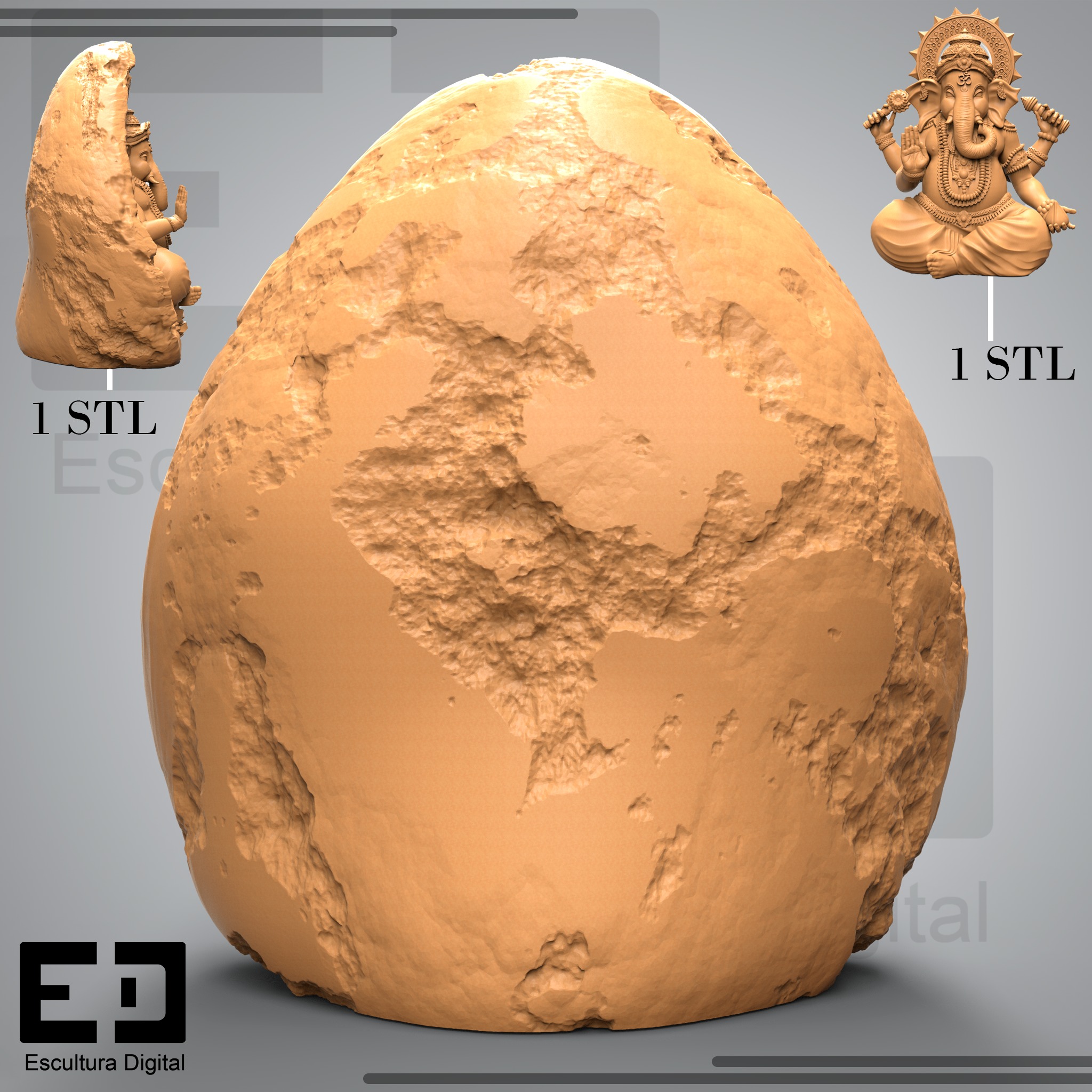Ganesha - Vighnaharta 3D print model_3
