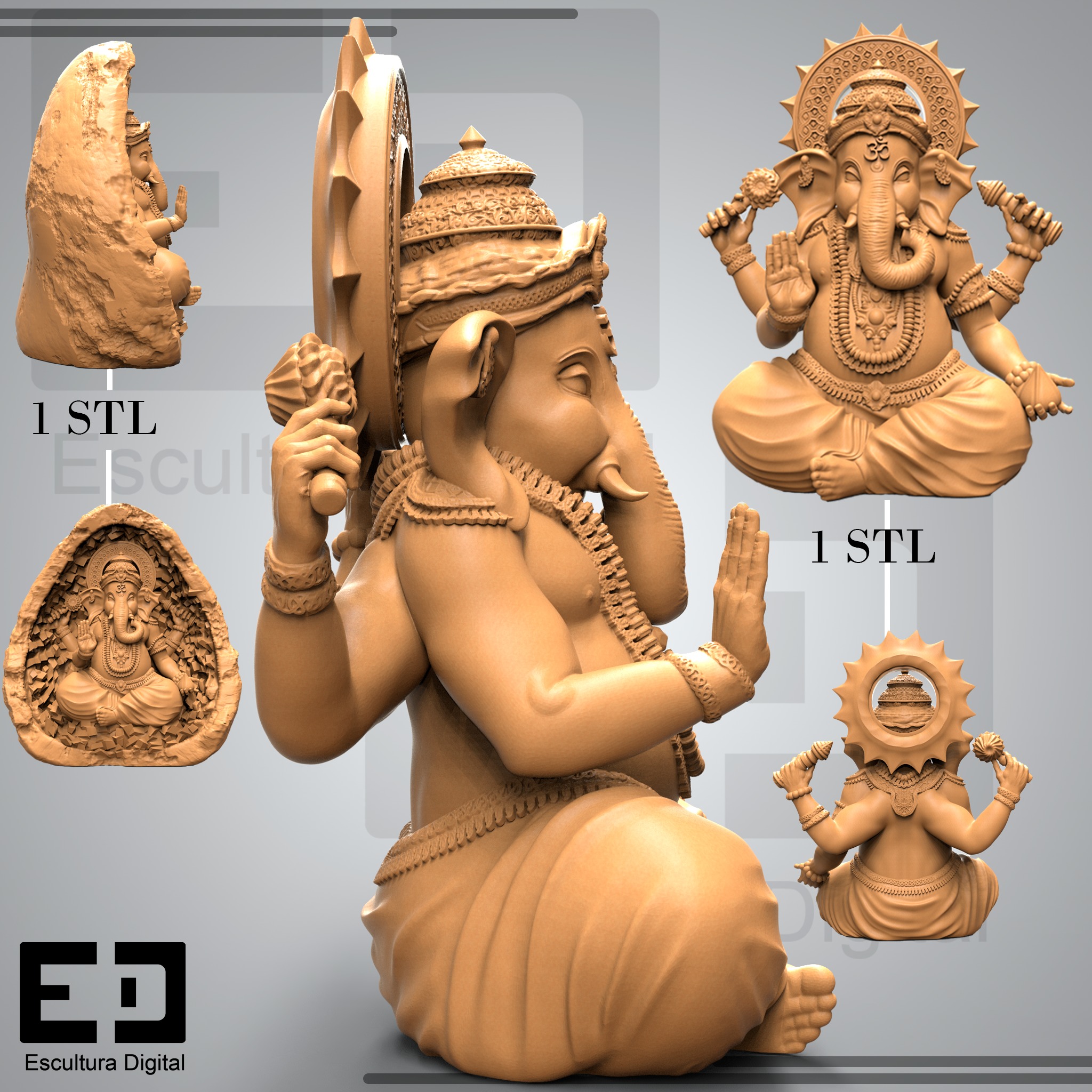 Ganesha - Vighnaharta 3D print model_4