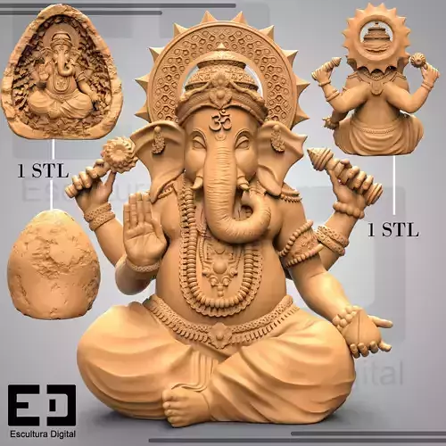 Ganesha - Vighnaharta 3D print model Ganesha - Vighnaharta 3D print model