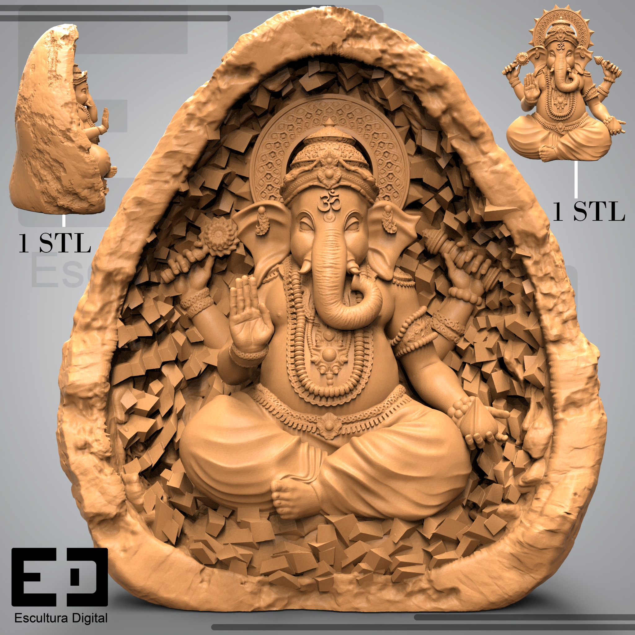 Ganesha - Vighnaharta 3D print model_1
