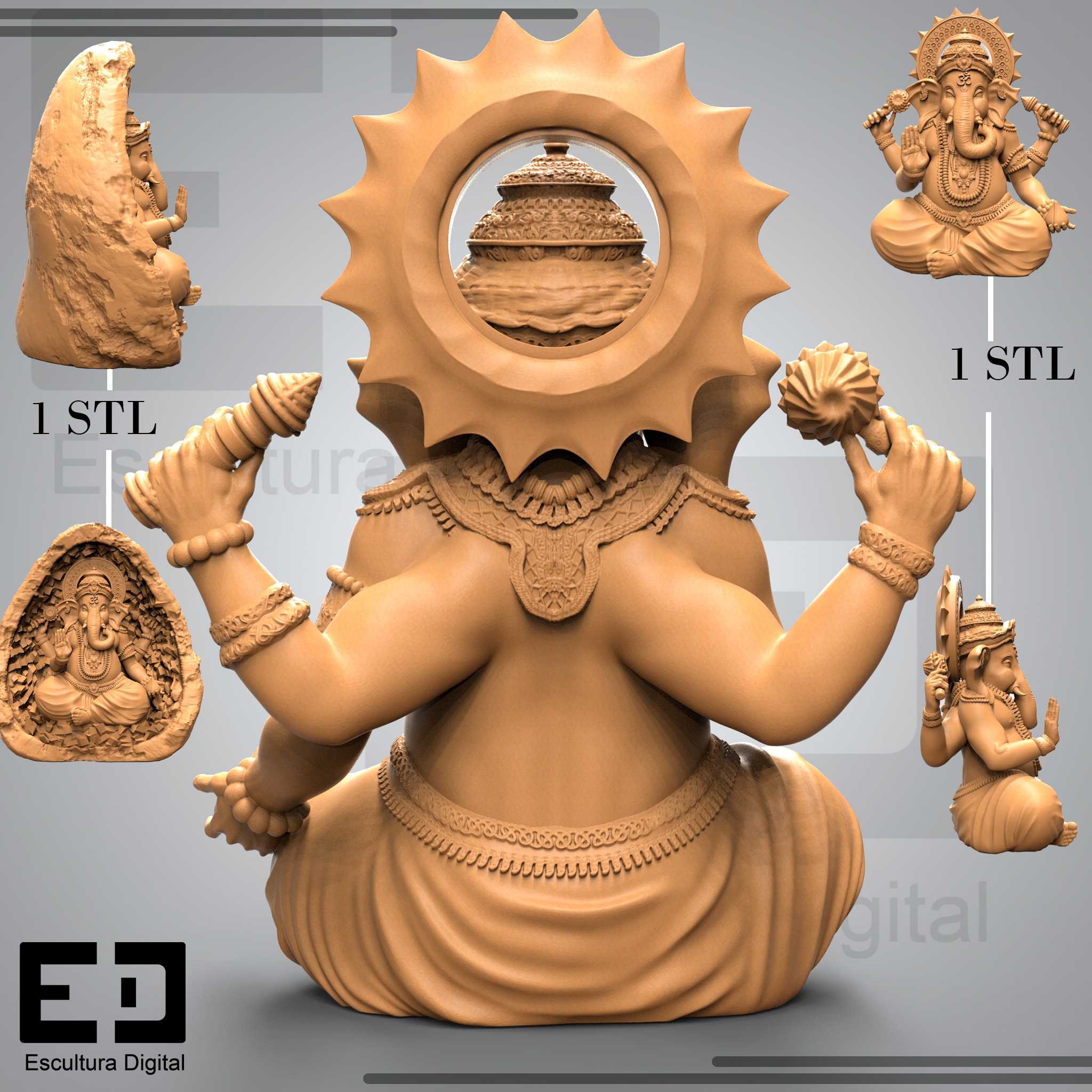 Ganesha - Vighnaharta 3D print model_2