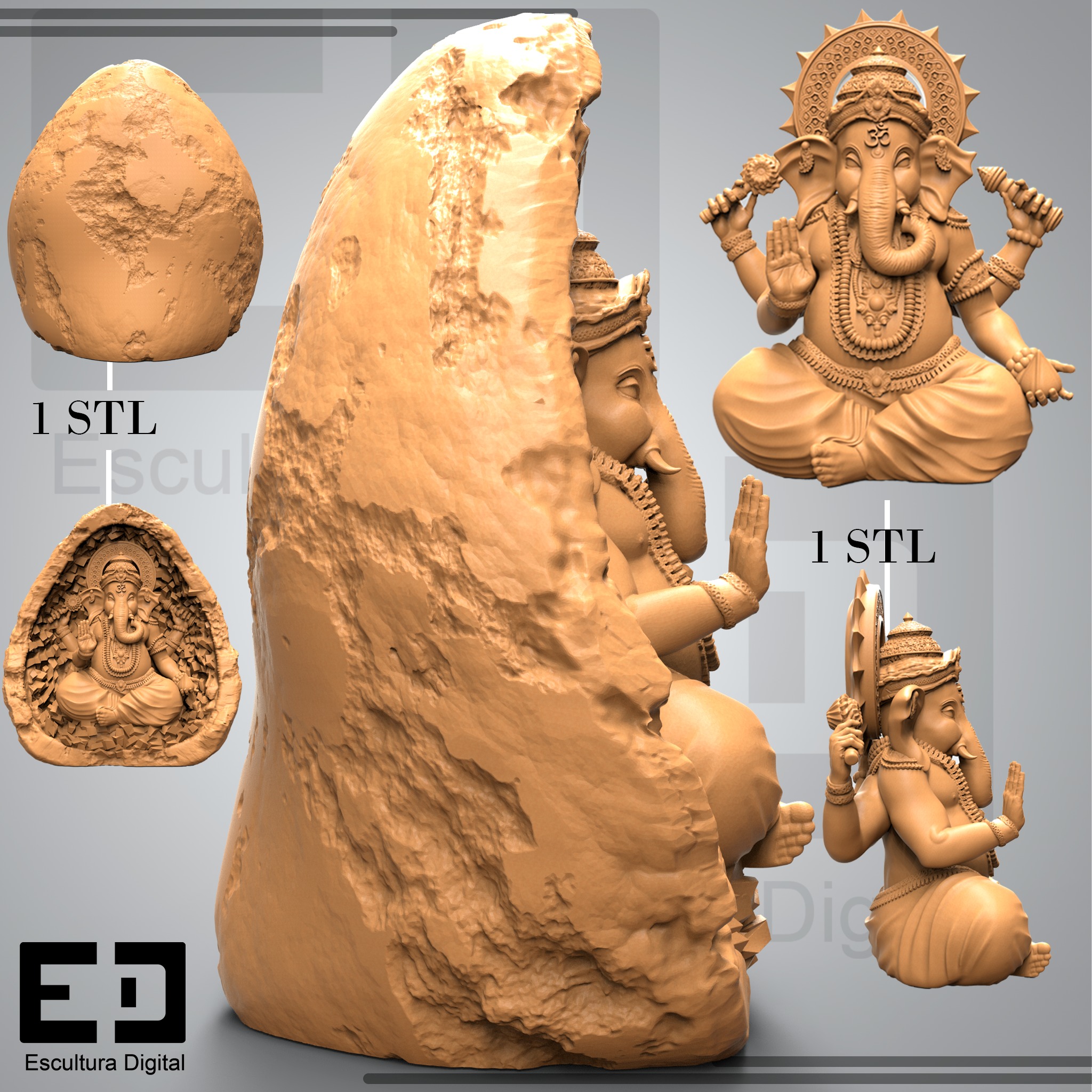 Ganesha - Vighnaharta 3D print model_5