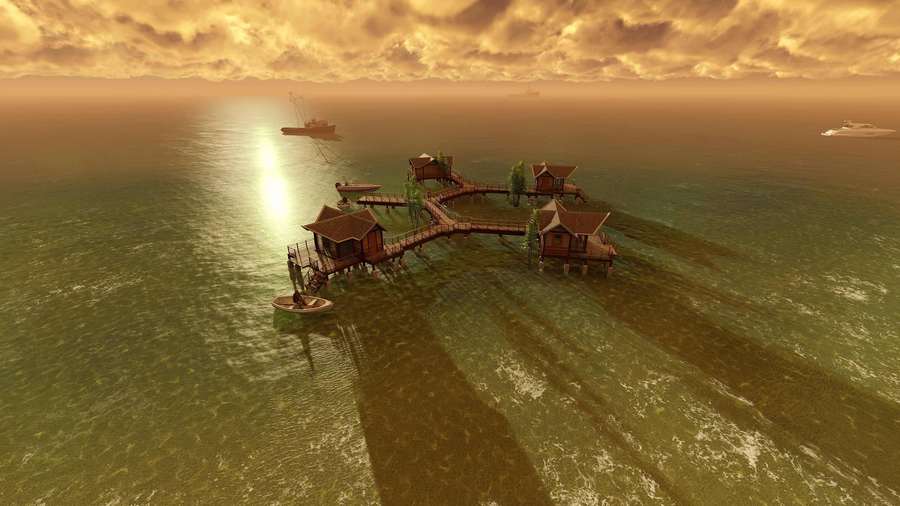 Hotel Beach 3D model_13