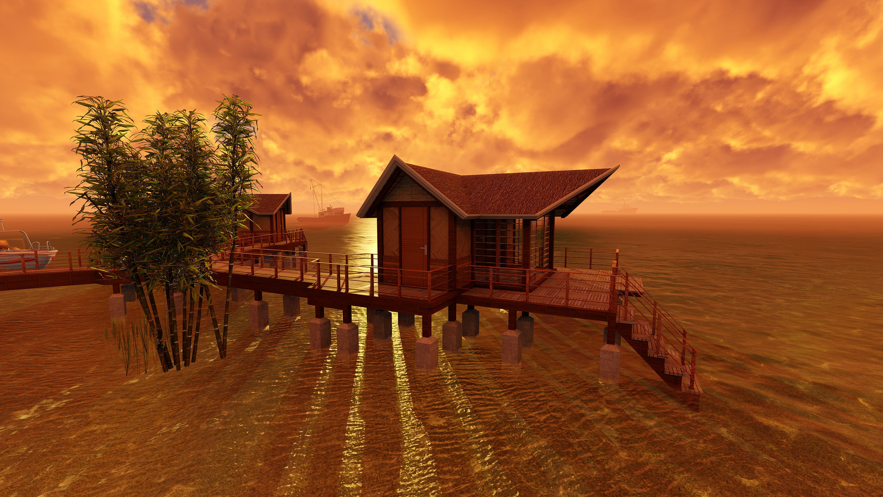 Hotel Beach 3D model_16