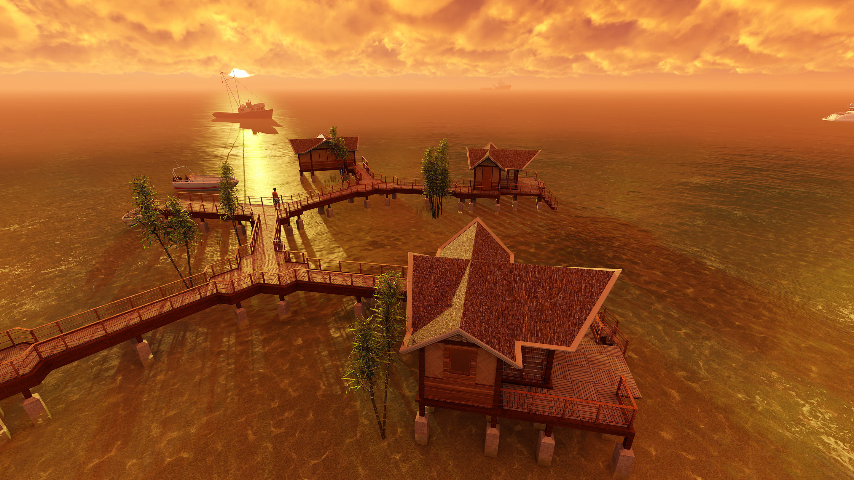 Hotel Beach 3D model_14