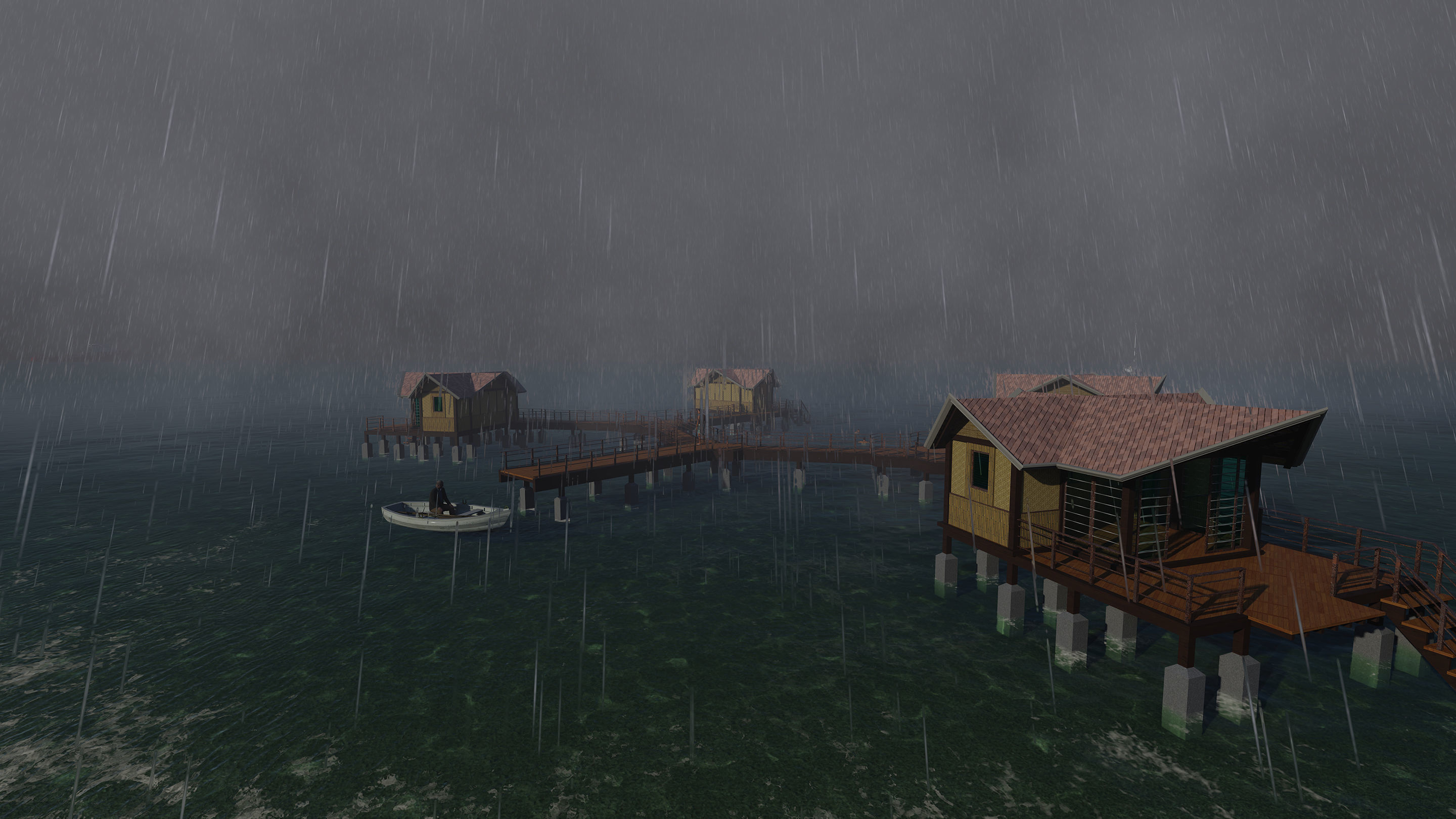 Hotel Beach 3D model_5