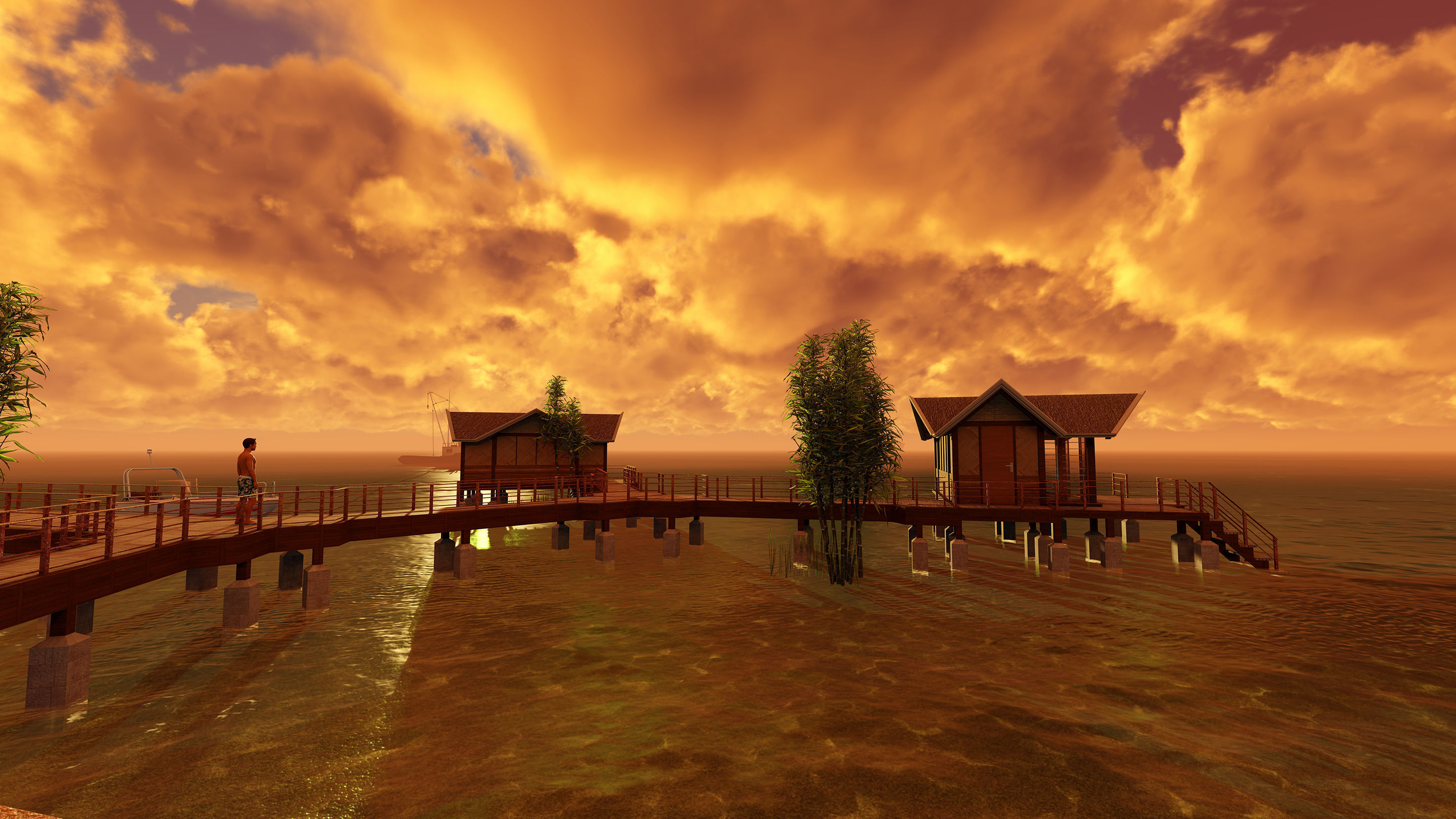 Hotel Beach 3D model_18