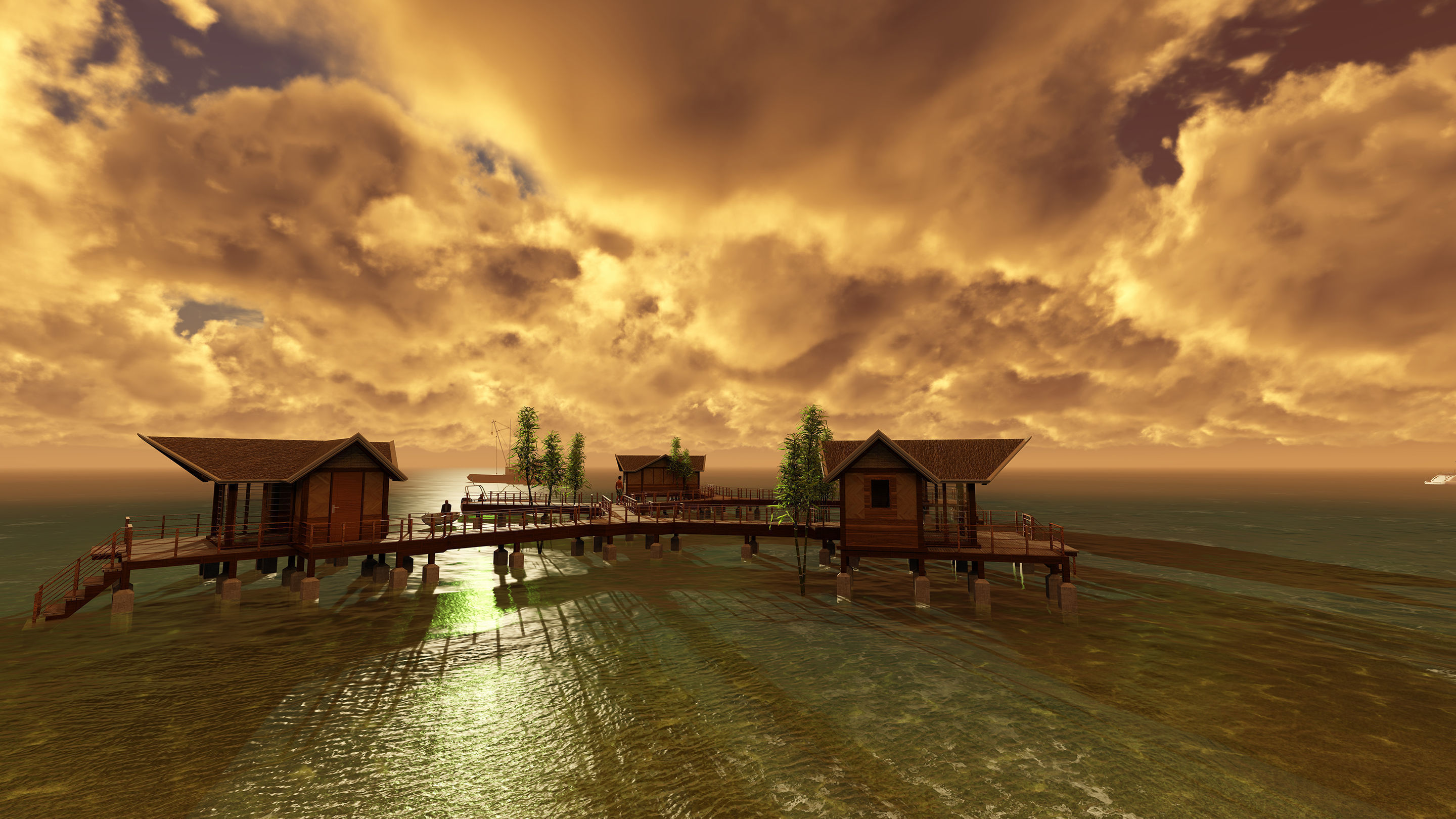 Hotel Beach 3D model_15