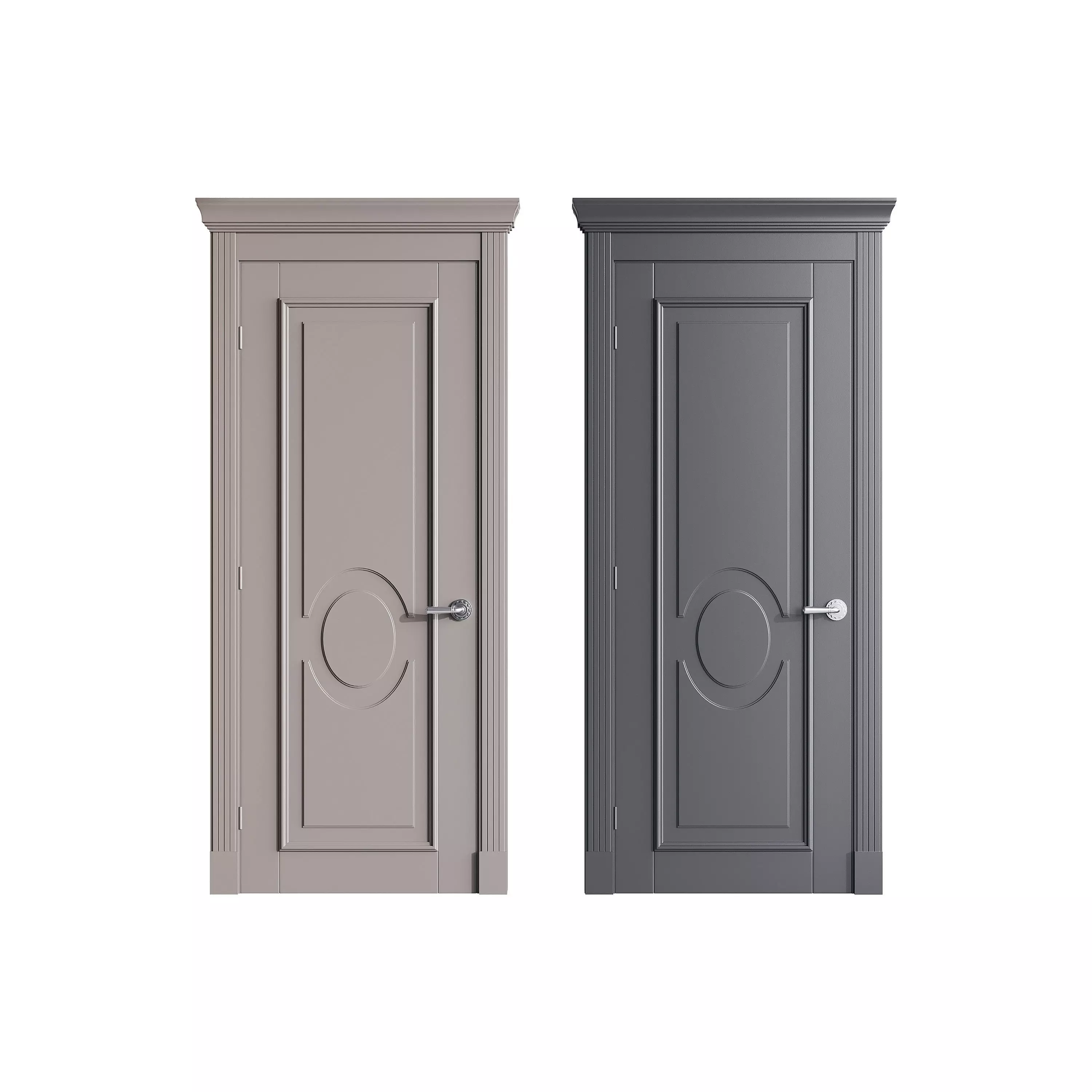 Modern entrance door 65 3D model_0