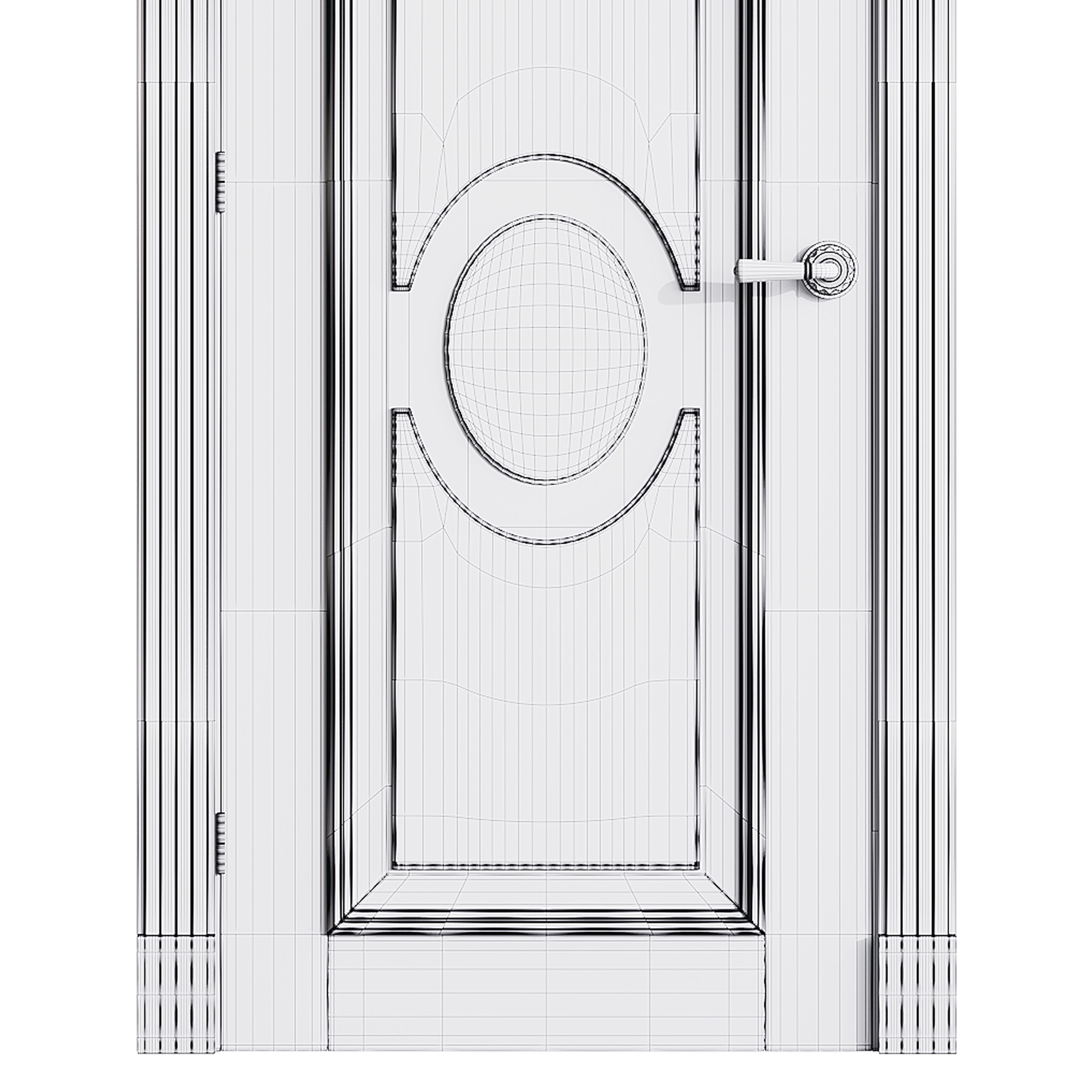 Modern entrance door 65 3D model_14