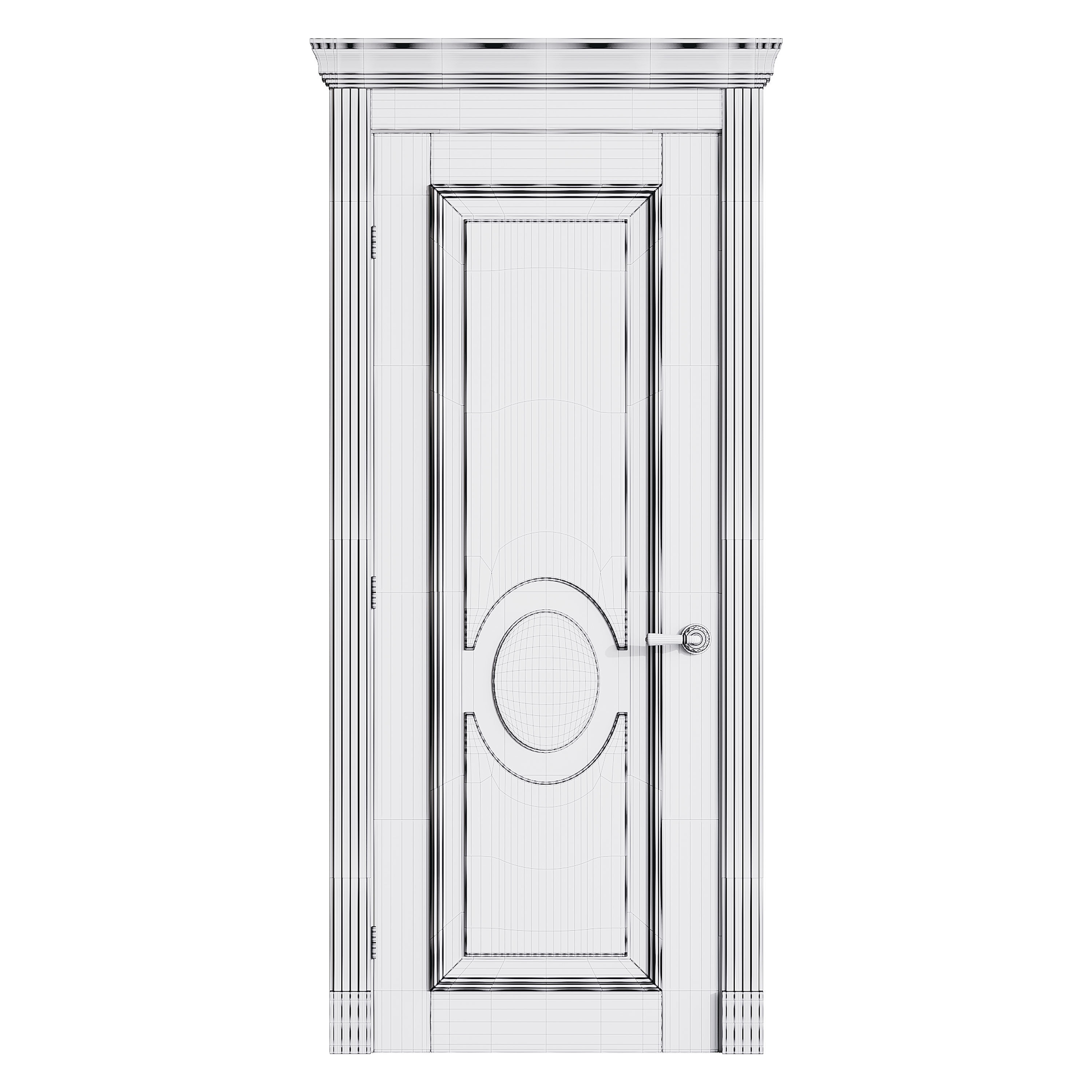 Modern entrance door 65 3D model_13